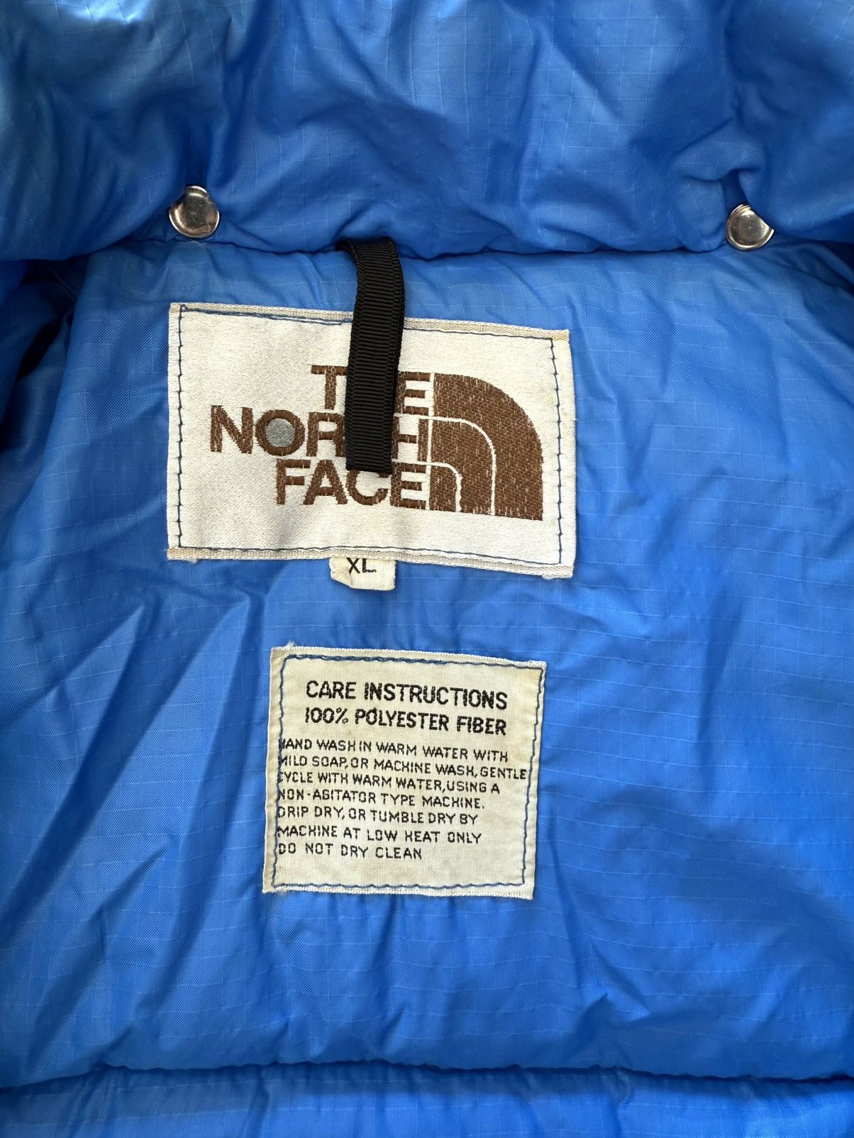 The North Face Vintage 70s The North Face Brown Label Down Jacket Blue XL Size US XL / EU 56 / 4 - 2 Thumbnail