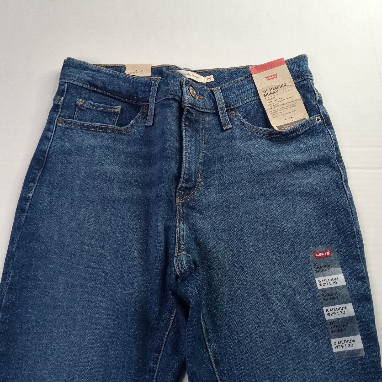 Levi's Levi's 311 Shaping Skinny Mid Rise Shaping Jeans Size 29x30 Size 29" - 3 Thumbnail