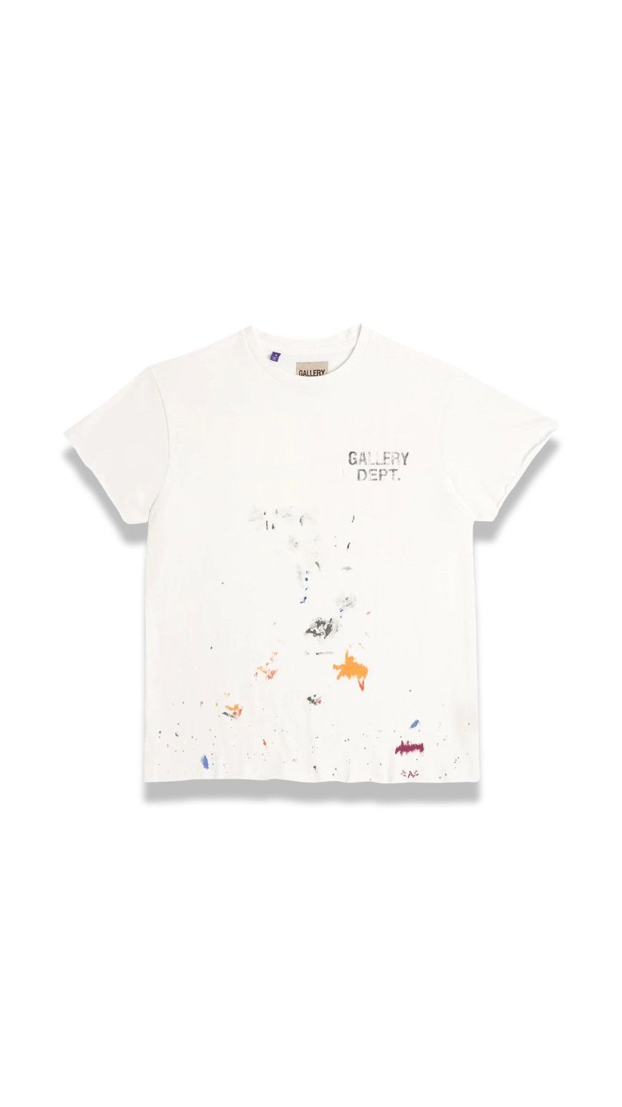 image of Gallery Dept Logo T Shirt in White, Men's (Size Medium)