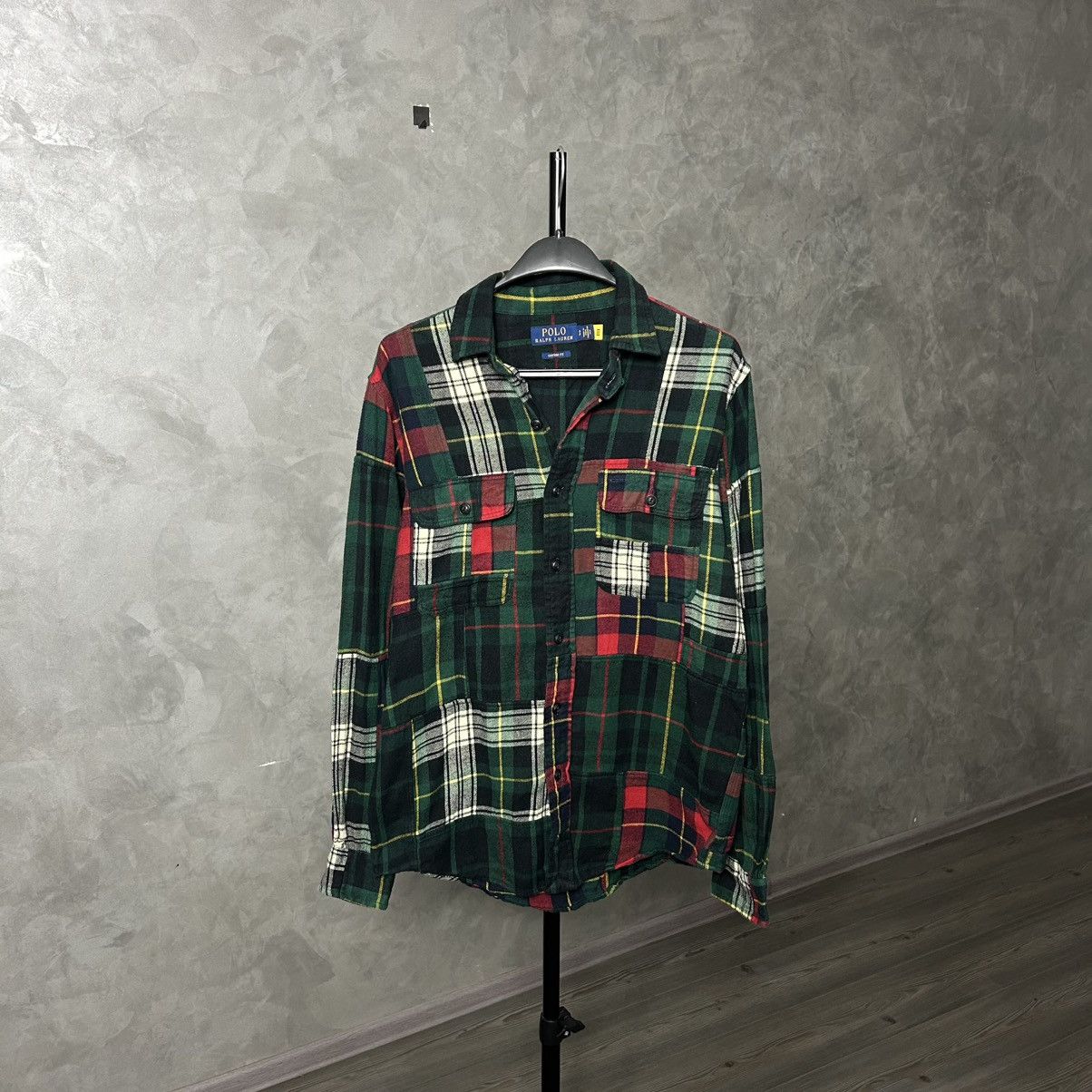 Polo Ralph Lauren Polo RL Plaid Flannel Patchwork Shirt Kapital Style Size US S / EU 44-46 / 1 - 9 Thumbnail