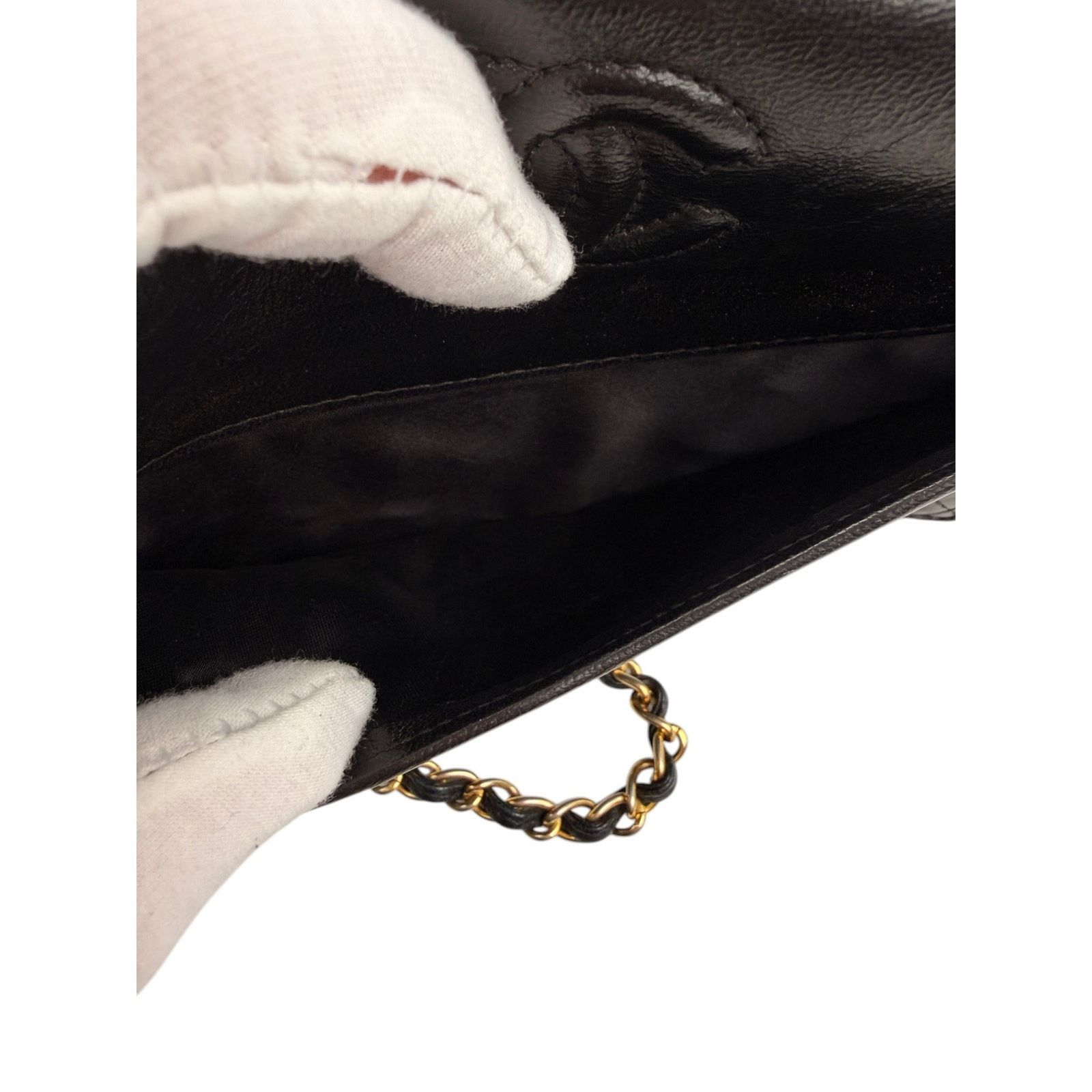 Chanel Chanel Lambskin Quilted Timeless CC Small Single Flap Black Size ONE SIZE - 9 Thumbnail