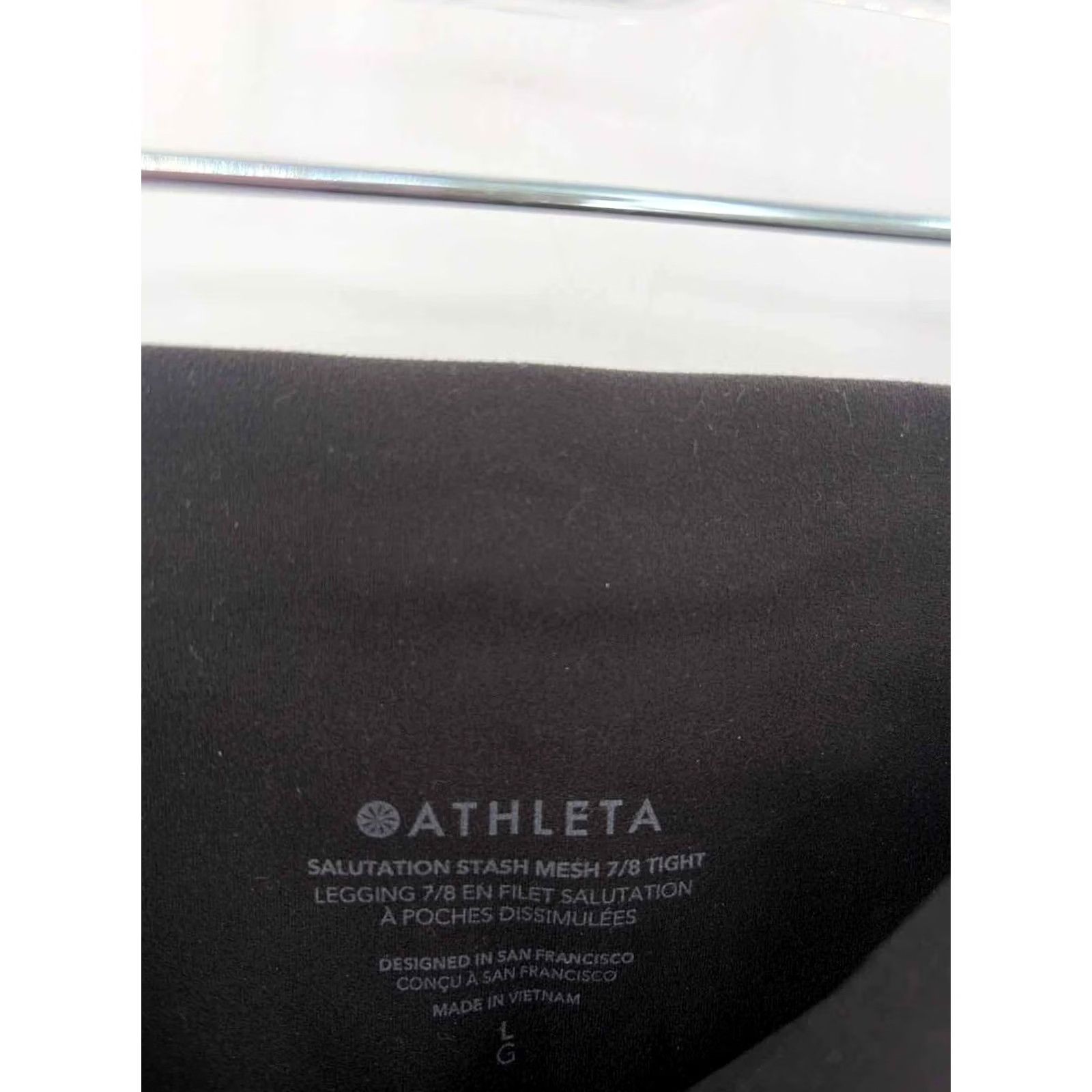 Athleta Athleta Black Large Legging Athletic Pants Size 36" / US 14 / IT 50 - 3 Thumbnail