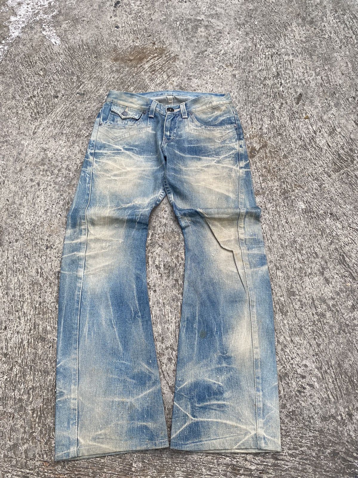 If Six Was Nine × Japanese Brand × Le Grande Bleu (L.G.B.) Ratle trap bootcut denim pants Size US 30 / EU 46 - 1 Thumbnail