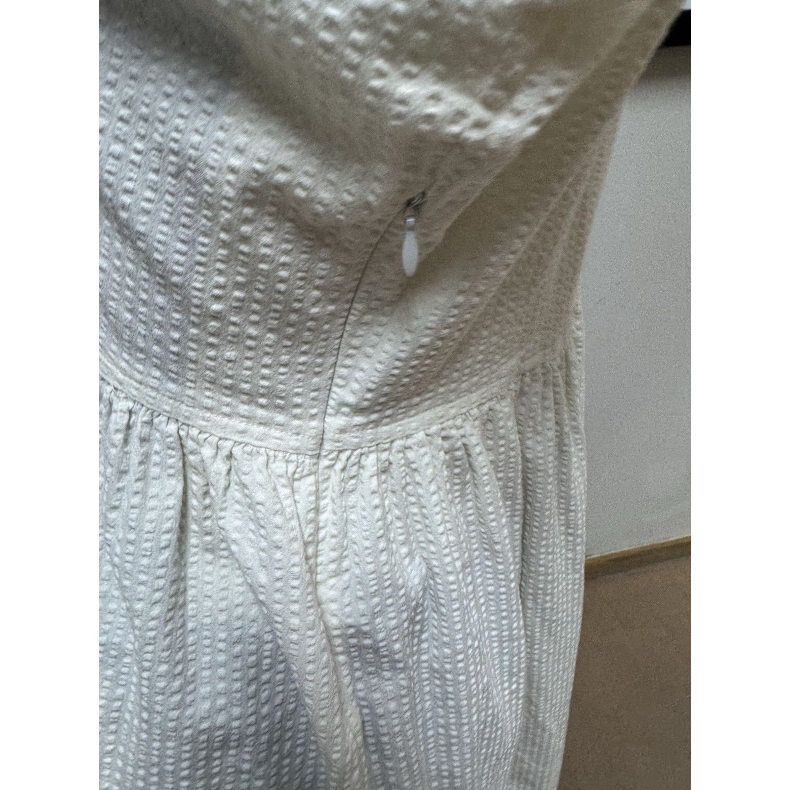 Christy Dawn Christy Dawn M Textured Cotton Midi Dress Size M / US 6-8 / IT 42-44 - 9 Thumbnail