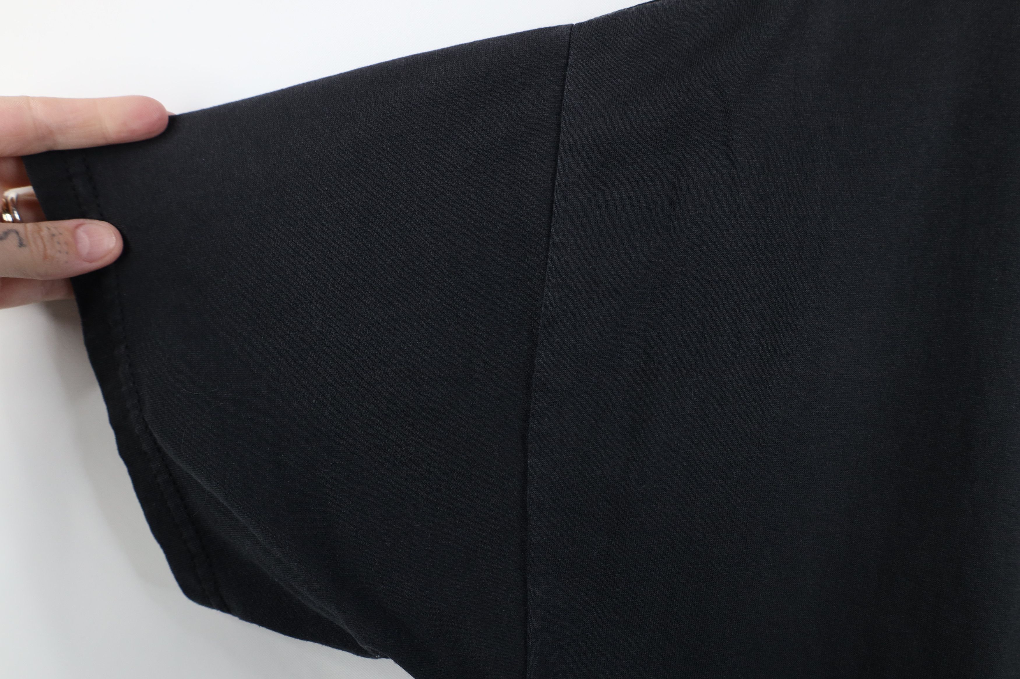 Hanes Vintage 90s Y2K Hanes Heavyweight Short Sleeve T-Shirt Black Size US L / EU 52-54 / 3 - 6 Thumbnail