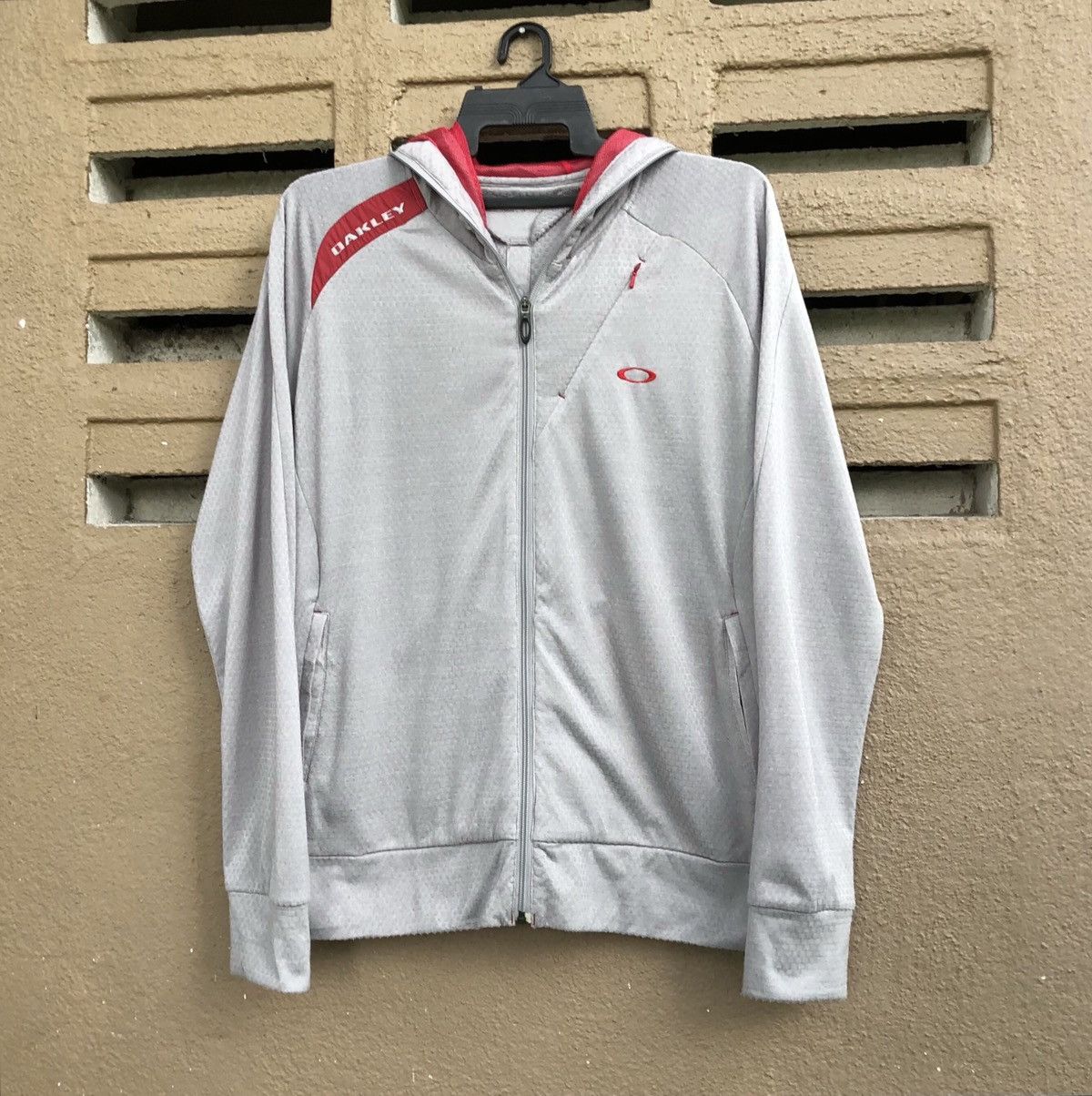 Oakley Oakley Men's Grey and Silver Full Zip Hoodie Size US XL / EU 56 / 4 - 2 Thumbnail