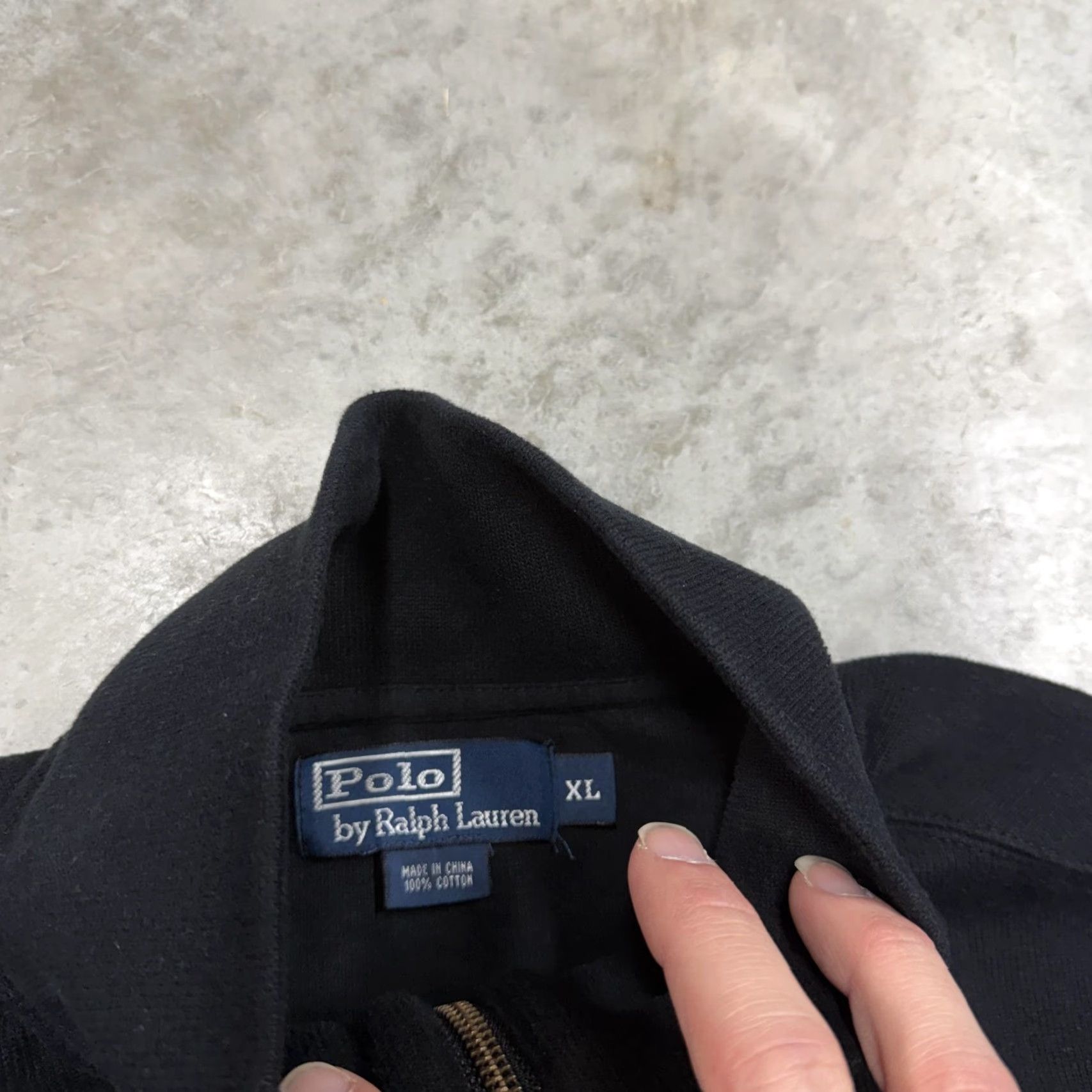 Polo Ralph Lauren VINTAGE Polo Ralph Lauren Sweatshirt Mens XL Black 1/4 Zip Mock Neck Pullover Pony Logo Size US XL / EU 56 / 4 - 4 Thumbnail