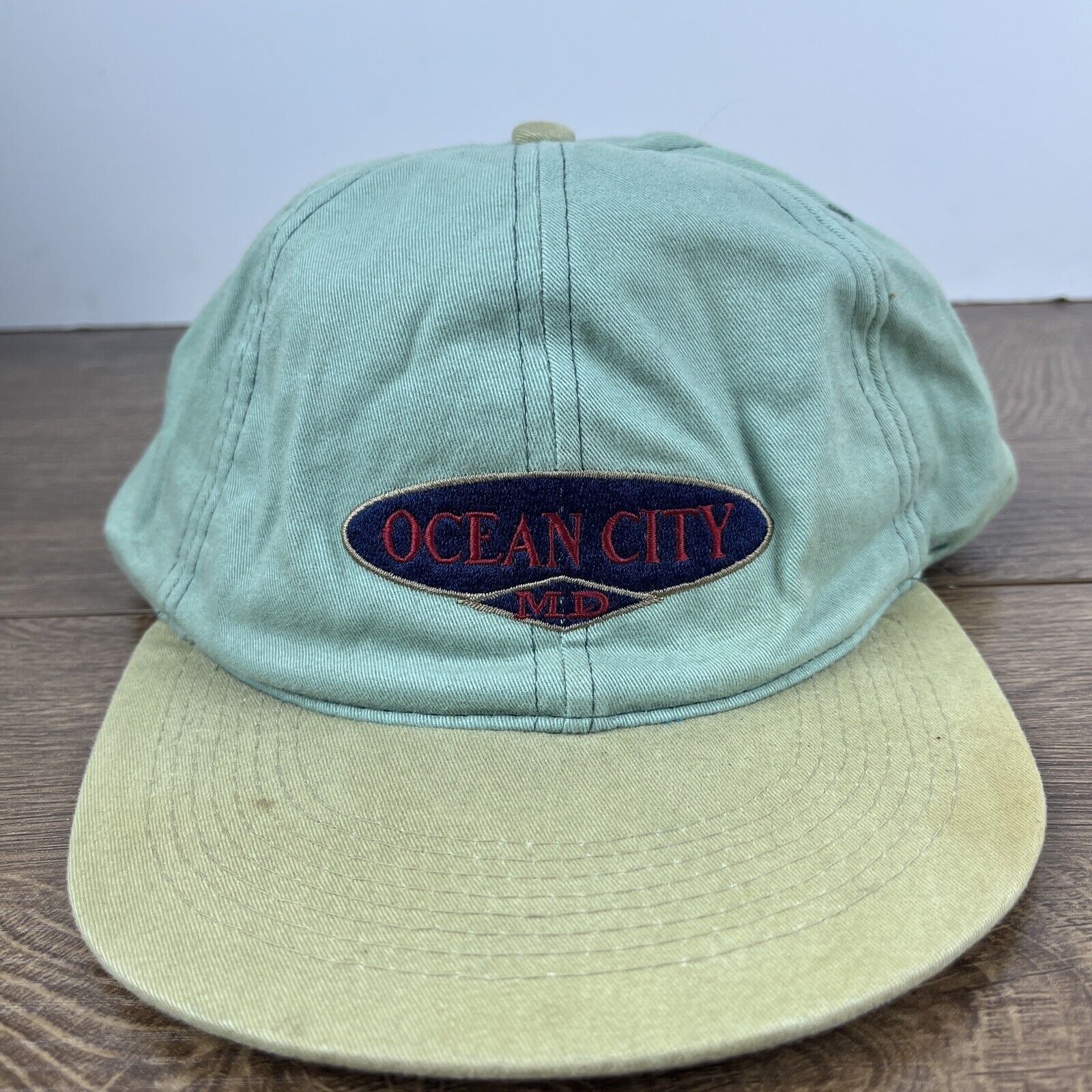 Other Ocwan City Hat Ocean City Green Hat Snapback Adjustable Adul Size ONE SIZE - 3 Thumbnail