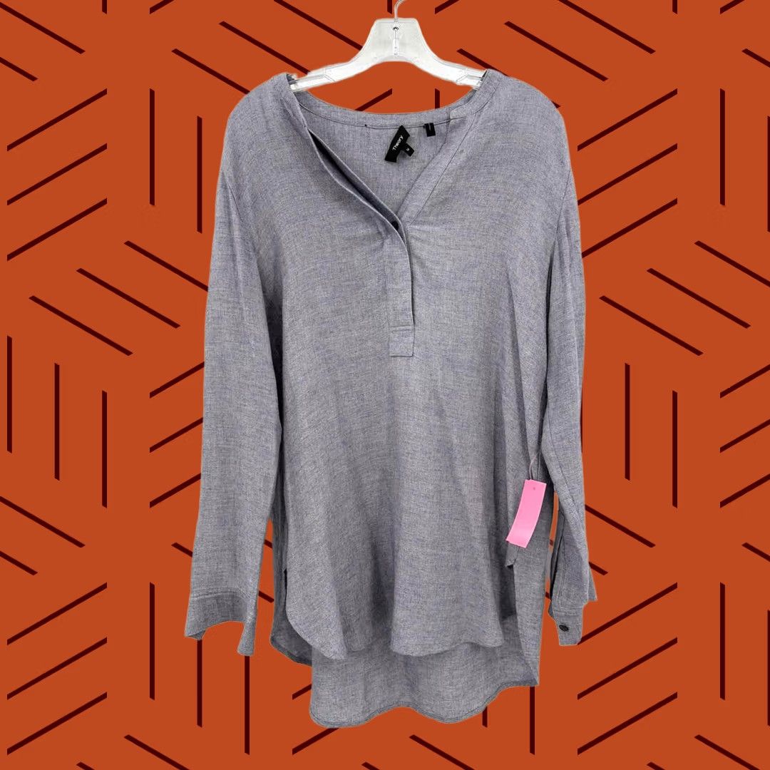Theory Pre-Owned Theory Blue Size Medium Blouse - Top Size M / US 6-8 / IT 42-44 - 1 Thumbnail