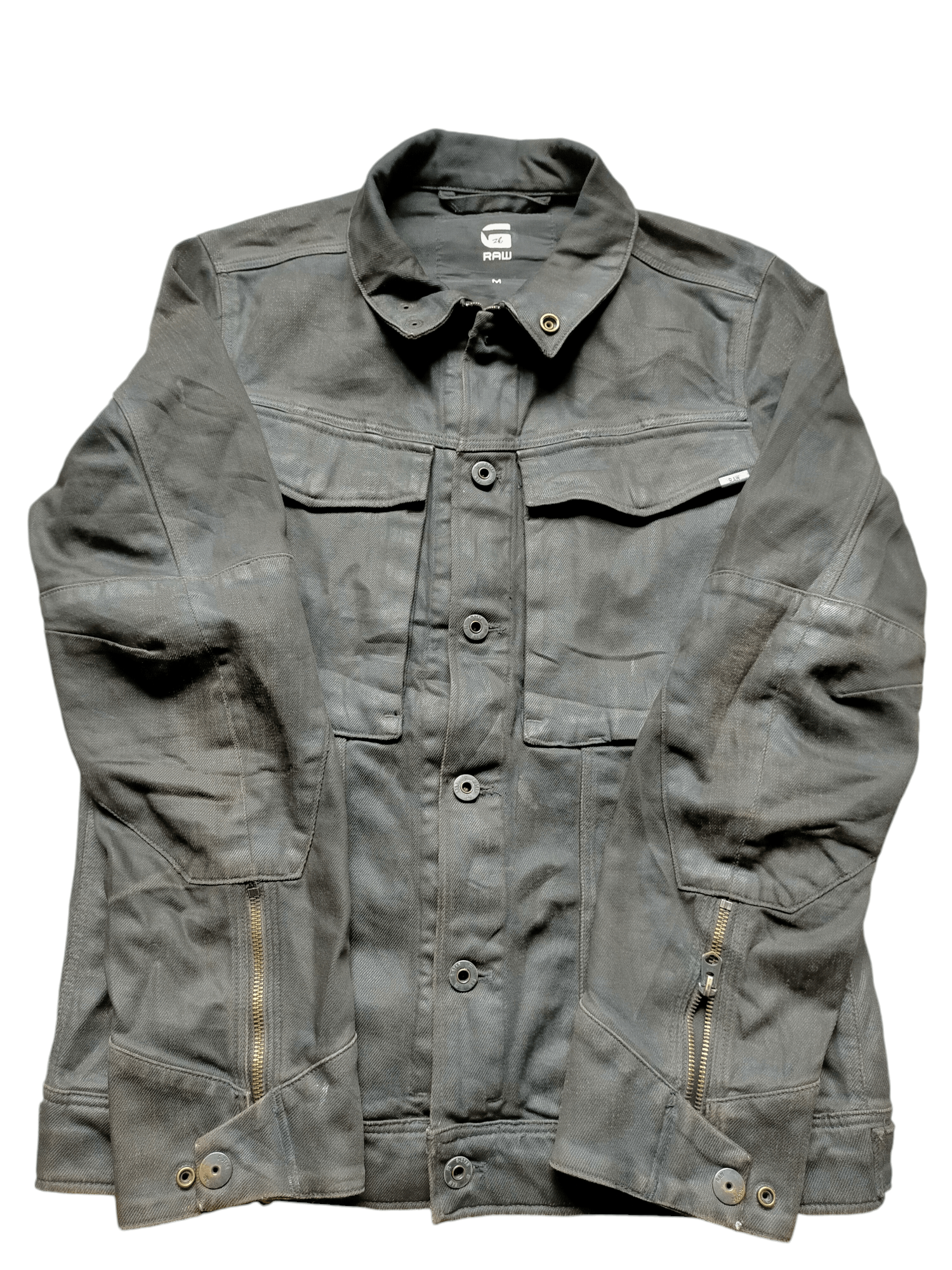 G-Star G-Star Raw Waxed Type 2 Denim Black Jacket Jeans Size US M / EU 48-50 / 2 - 6 Thumbnail