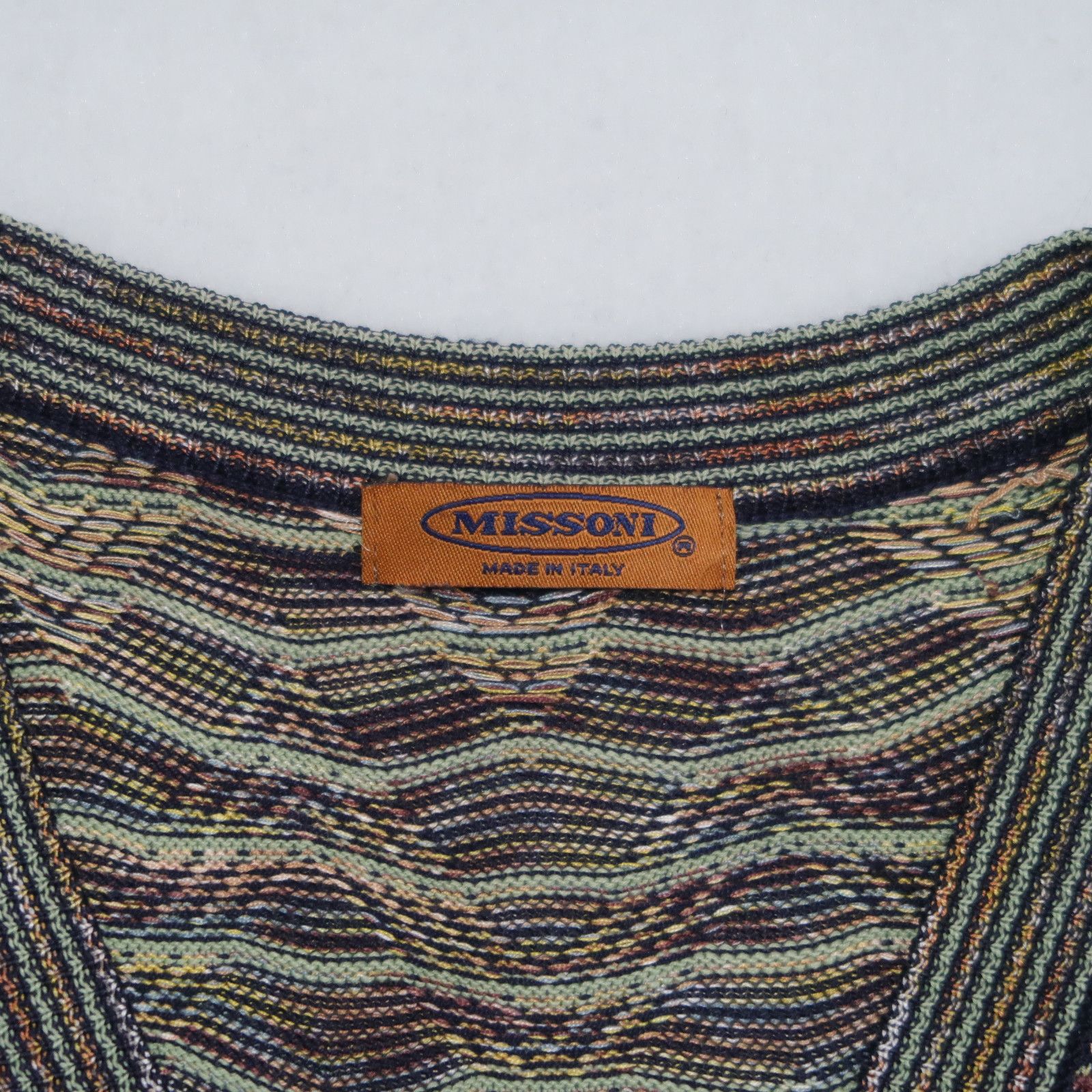 Missoni Vintage 90s Missoni Psychedelic Wave Cardigan Knit Vest Size US M / EU 48-50 / 2 - 4 Thumbnail
