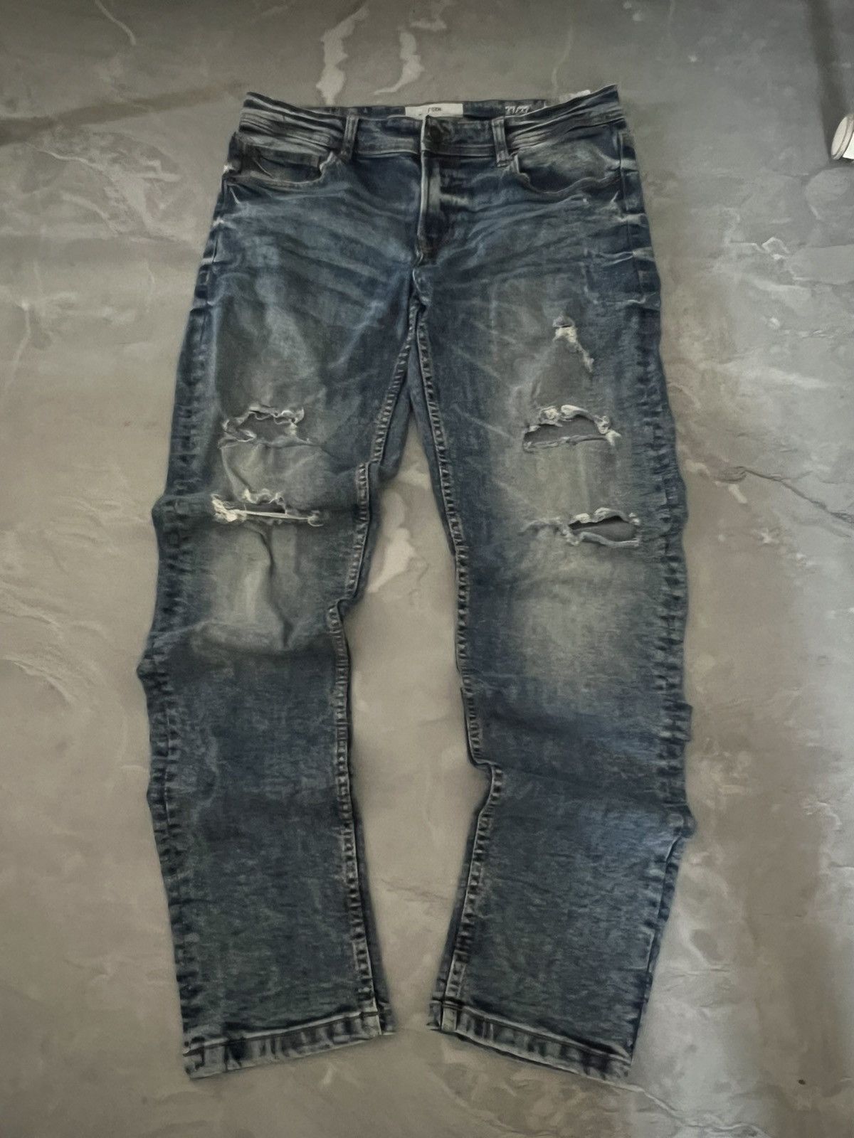 Vintage Underground Y2K Slim Fit / Jeans Faded Archive Swag Size US 33 - 2 Thumbnail
