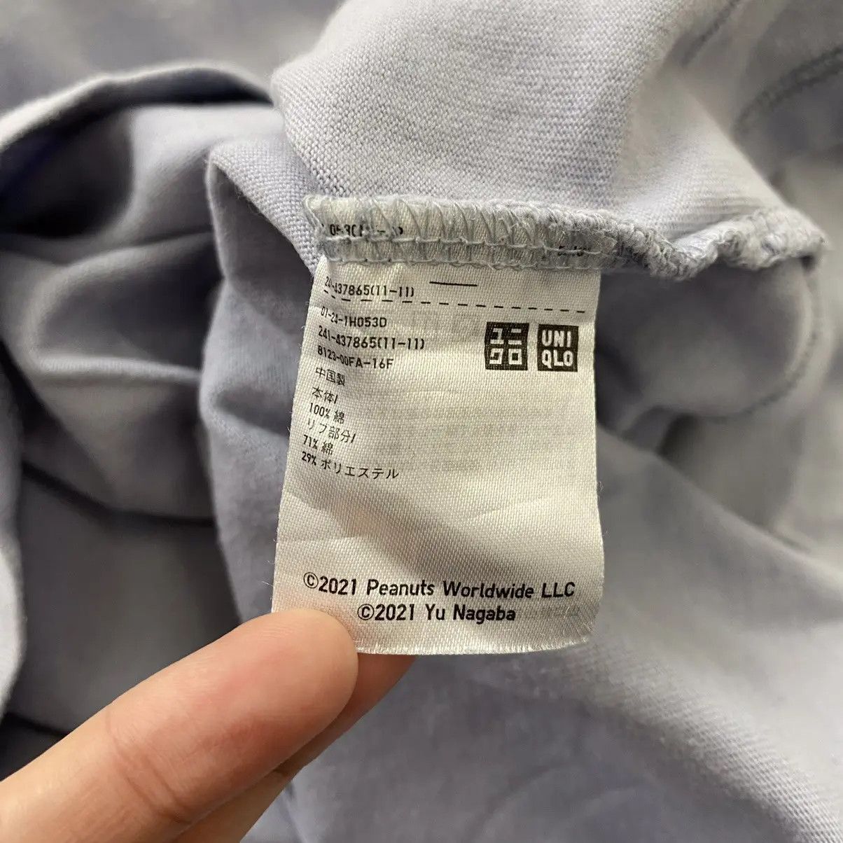 Uniqlo PEANUTS x YU NAGABA x UNIQLO Baggy Tee Shirt Top Size XL / US 12-14 / IT 48-50 - 7 Thumbnail