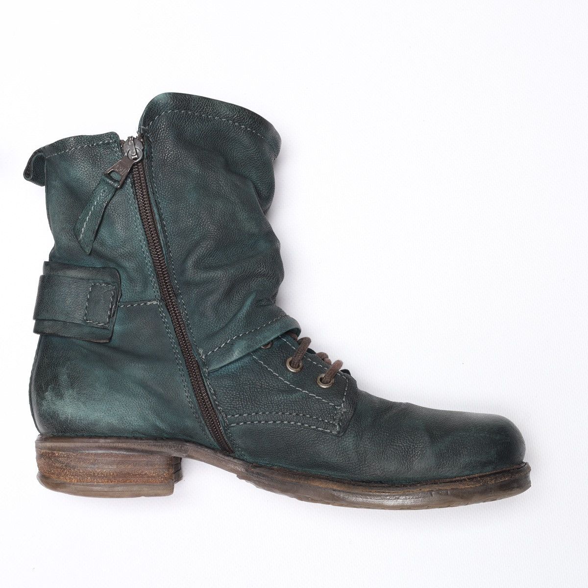 A.S.98 A.S.98 Airstep Green Ankle Boots Saintec Leather Shoes as98 Size US 9 / IT 39 - 6 Thumbnail