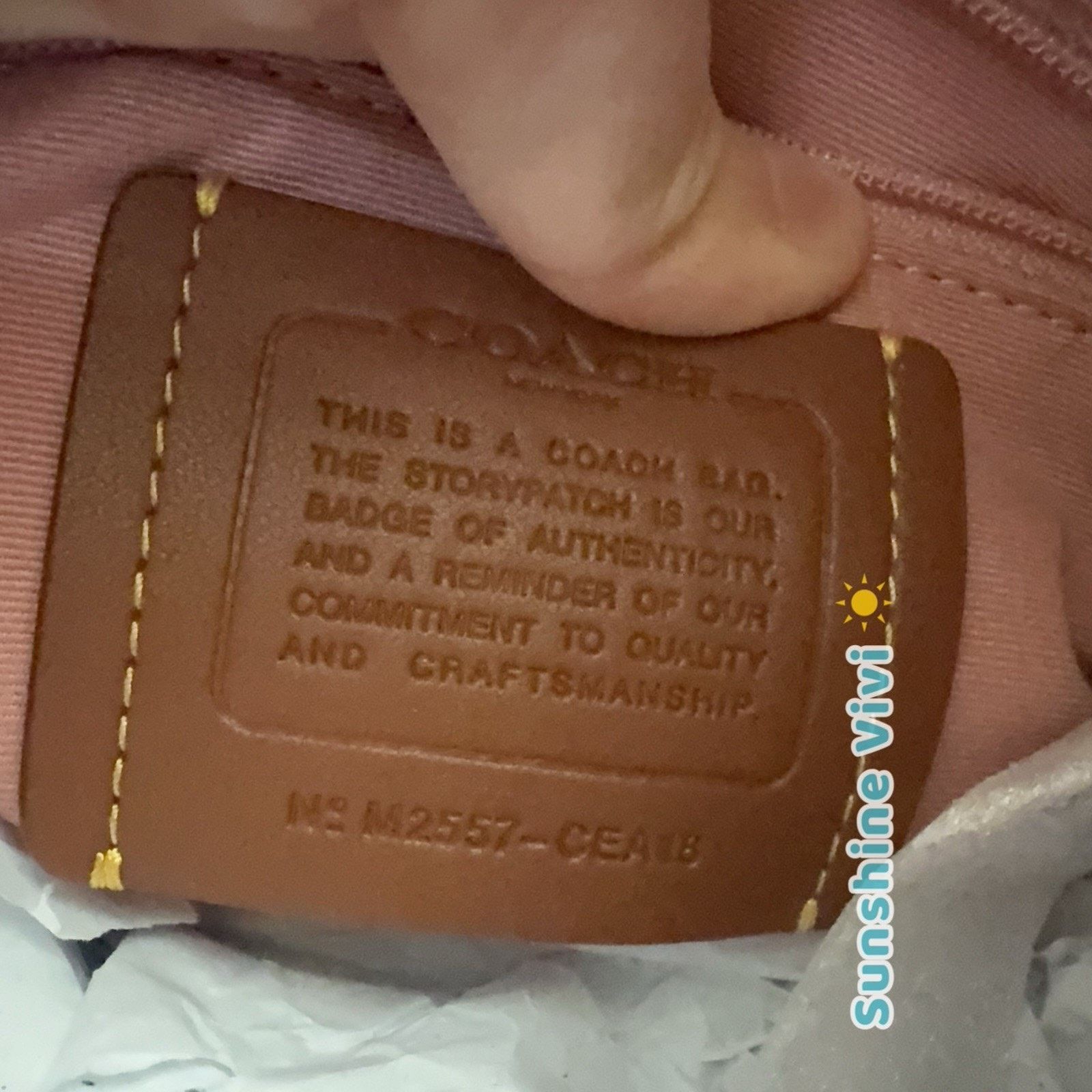 Coach NWT Coach Rowan Satchel Bag Charms Gold/Powder Pink CEA18 Size ONE SIZE - 7 Thumbnail