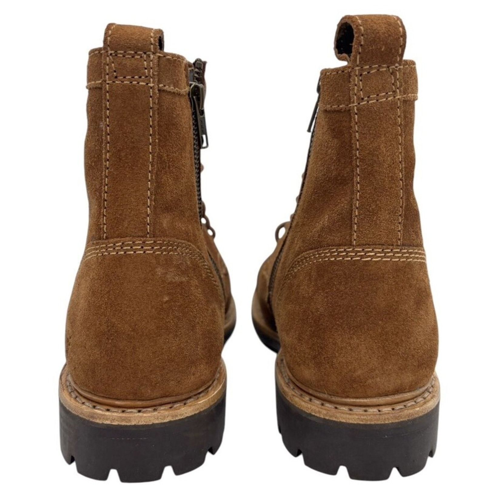 Frye Frye Russell Men SIZE 10 Tan Leather Suede Cap Boot Size US 10 / EU 43 - 3 Thumbnail