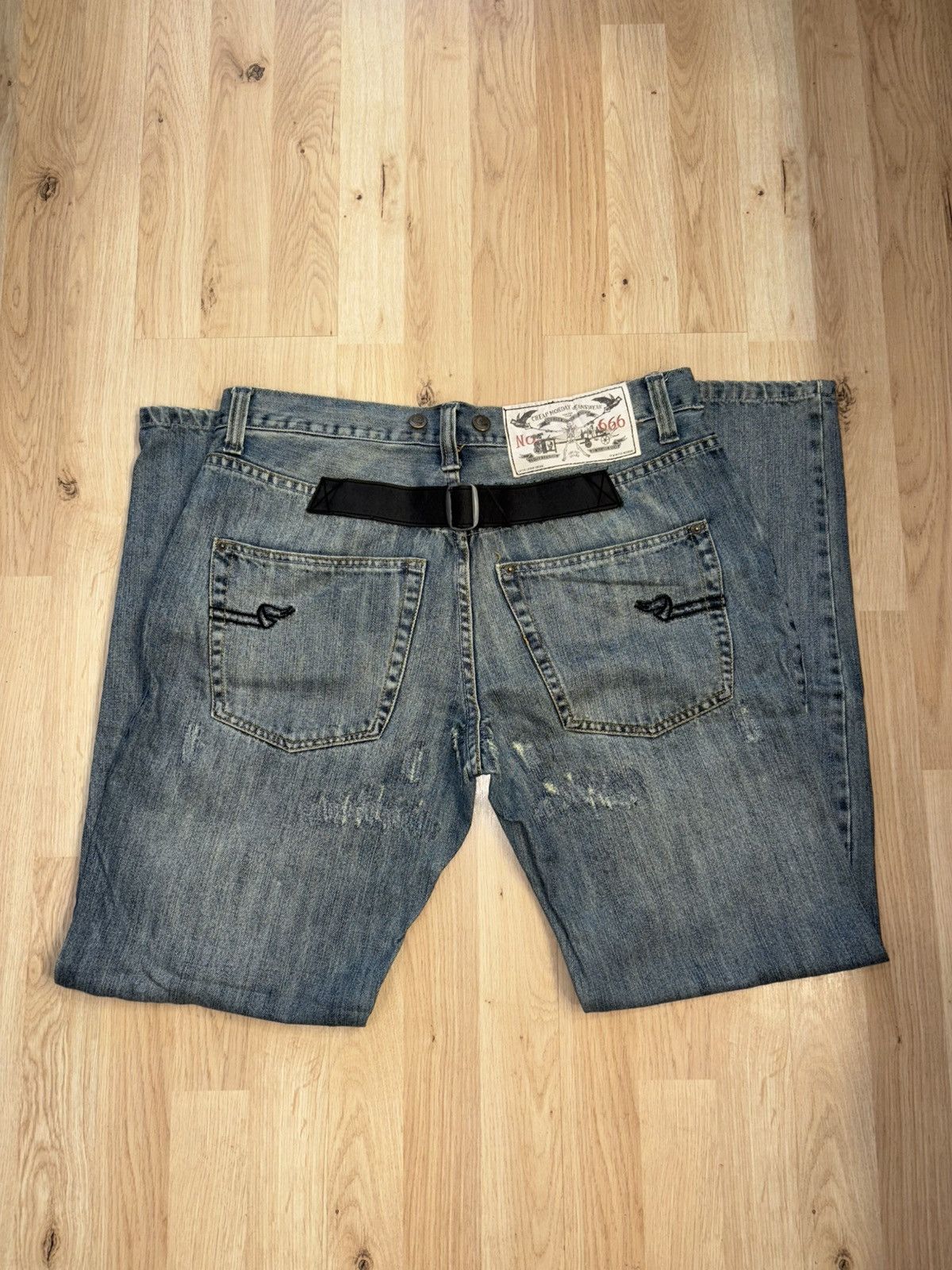 Cheap Monday × Vintage Cheap Monday #666 trash wear Rare Size US 34 / EU 50 - 2 Thumbnail