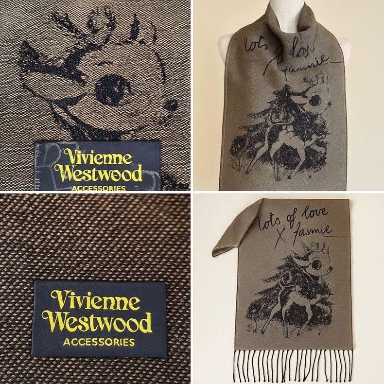 Vivienne Westwood Vivienne Westwood Little Deer Pampas scarf Size ONE SIZE - 1 Thumbnail