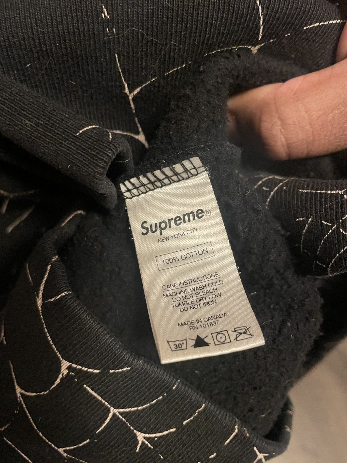 Supreme 2016 supreme spiderweb sweat suit Size US 34 / EU 50 - 8 Thumbnail
