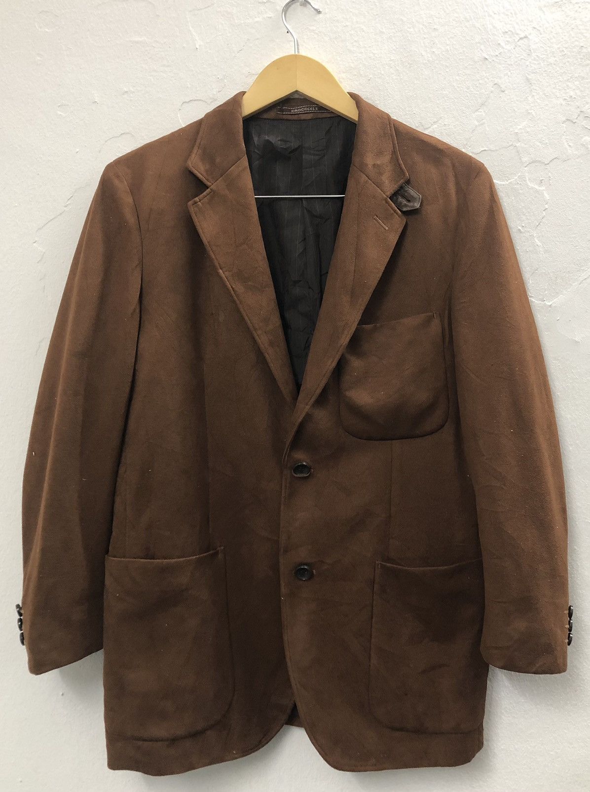 Japanese Brand × Vintage Vintage Crocodile Blazer Coat Jacket Size 40S - 1 Thumbnail