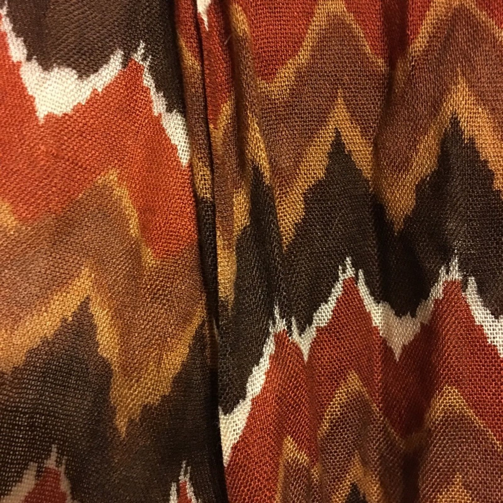 Other Curations brown chevron pattern scarf wrap 78”L Size ONE SIZE - 7 Thumbnail
