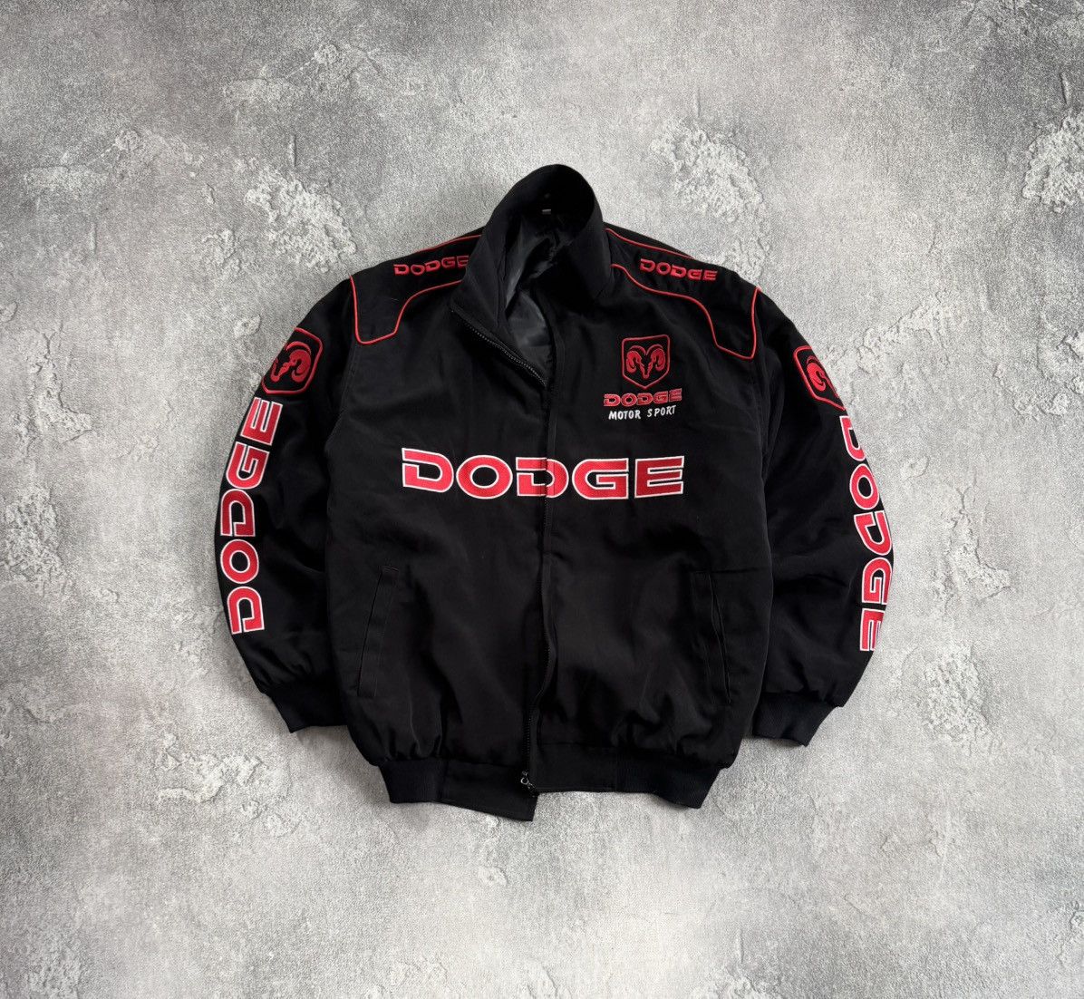 NASCAR Dodge L/size big logo bomber jacket racing moto sport 00s Size US L / EU 52-54 / 3 - 1 Thumbnail