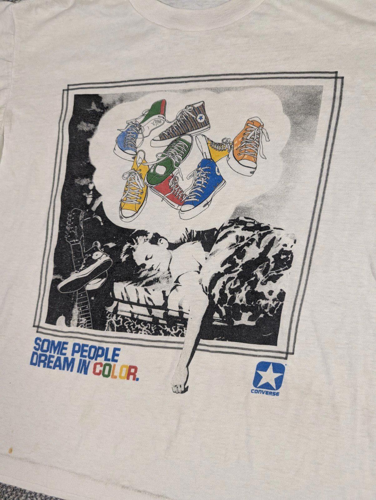 Converse VTG+ 90s RARE Converse Dream In Color Graphic Print T-Shirt Size US M / EU 48-50 / 2 - 5 Thumbnail