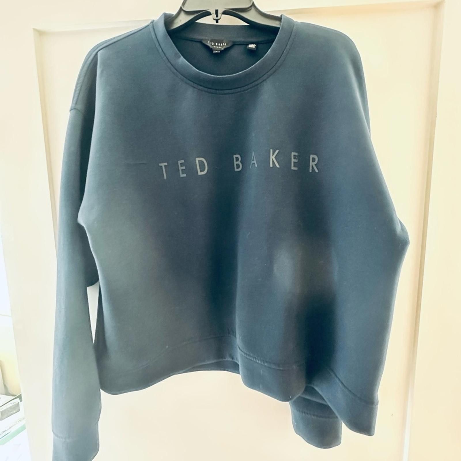 Ted Baker Ted Baker Deep Blue Sweatshirt Sz. S Size US S / EU 44-46 / 1 - 2 Thumbnail