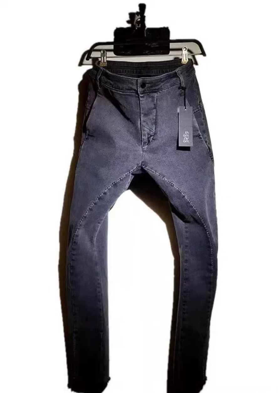 Thom Krom THOM KROM Gray Stretch Washed Pants Size US 28 / EU 44 - 1 Thumbnail