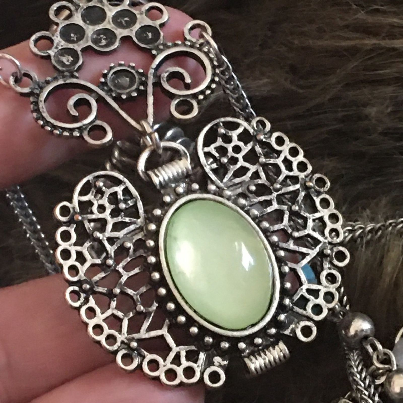 Jewelry Mayan look double strand amulet stone necklace Size ONE SIZE - 5 Thumbnail