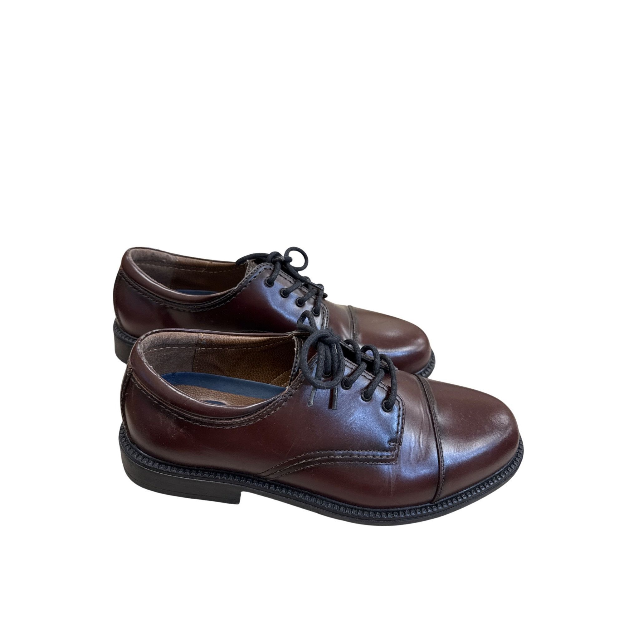 Dockers Dockers Mens Brown Leather Lace-Up Oxford Shoes 10.5W SKU 77 Size US 10.5 / EU 43-44 - 4 Thumbnail