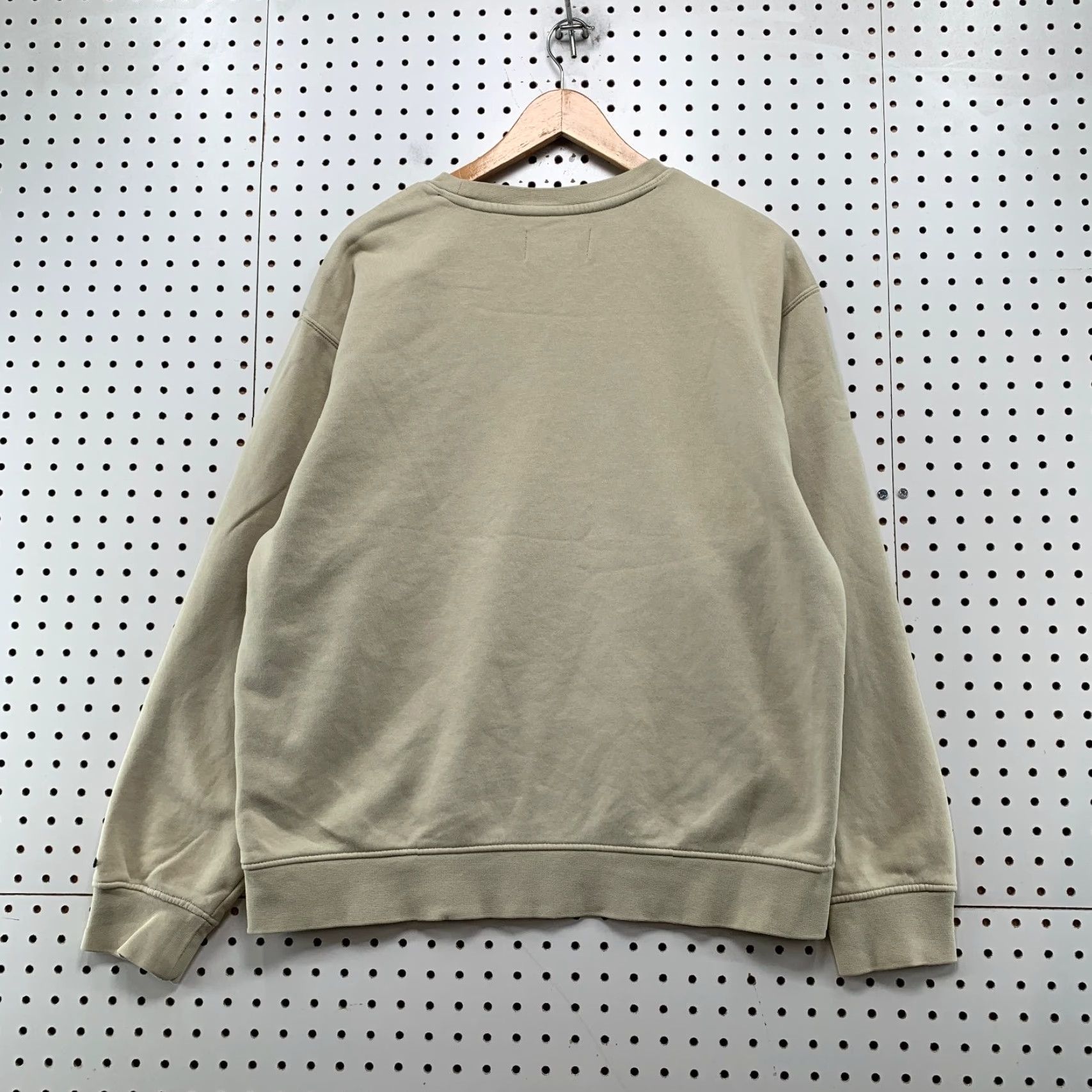 Jordan Brand Jordan Sweatshirt Mens Large Beige Spell Out Embroidered Fleece Crewneck Pullover Size US L / EU 52-54 / 3 - 2 Thumbnail