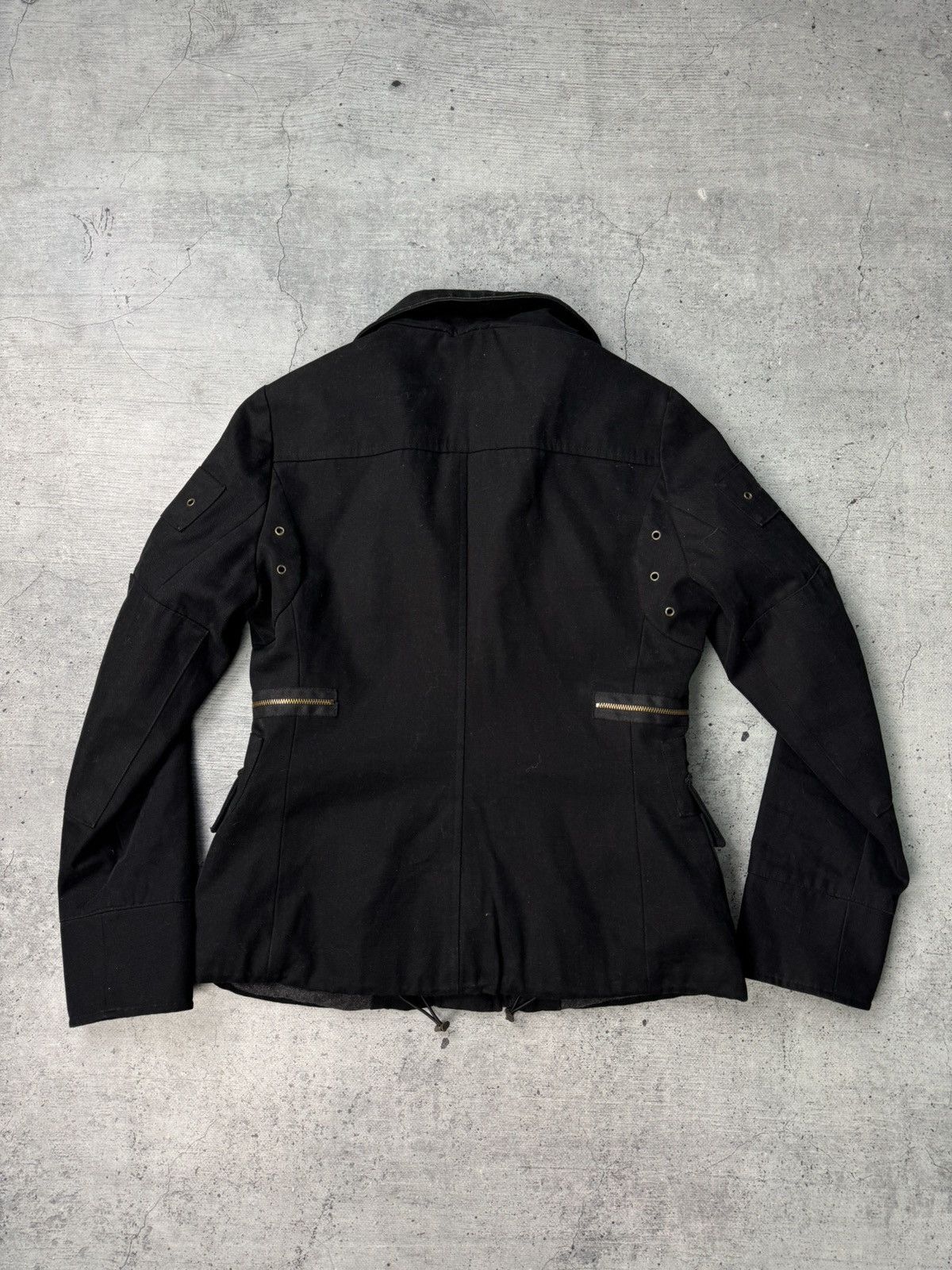 Mulberry Vintage 90’s Mulberry Multi Pocket Rick Owens Style Jacket Size L / US 10 / IT 46 - 16 Thumbnail