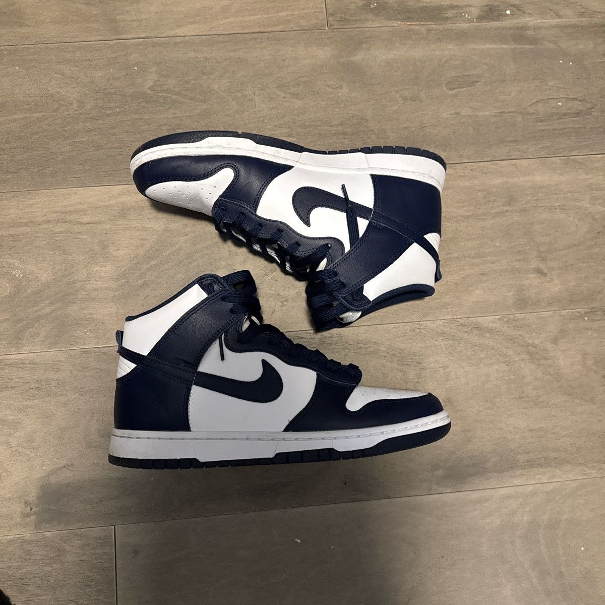 Nike Navy Blue Dunk High Size US 9.5 / EU 42-43 - 1 Thumbnail