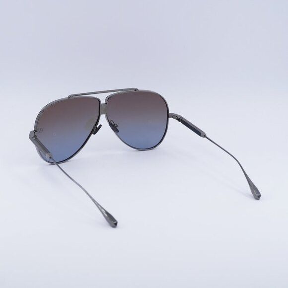 Valentino Valentino XVI VLS-100C Sunglasses Shiny Black Aviator Frame Size ONE SIZE - 3 Thumbnail