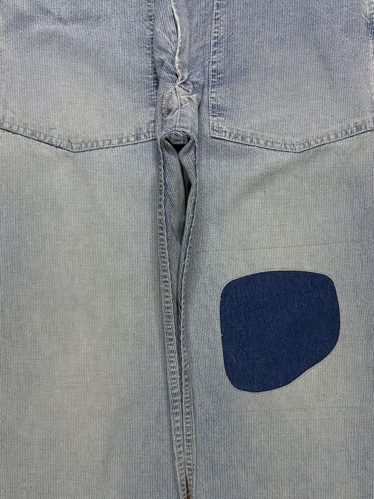 Japanese Brand Vintage Japanese Brand Buckle Back Hickory Baggy Jeans Size US 29 - 5 Thumbnail