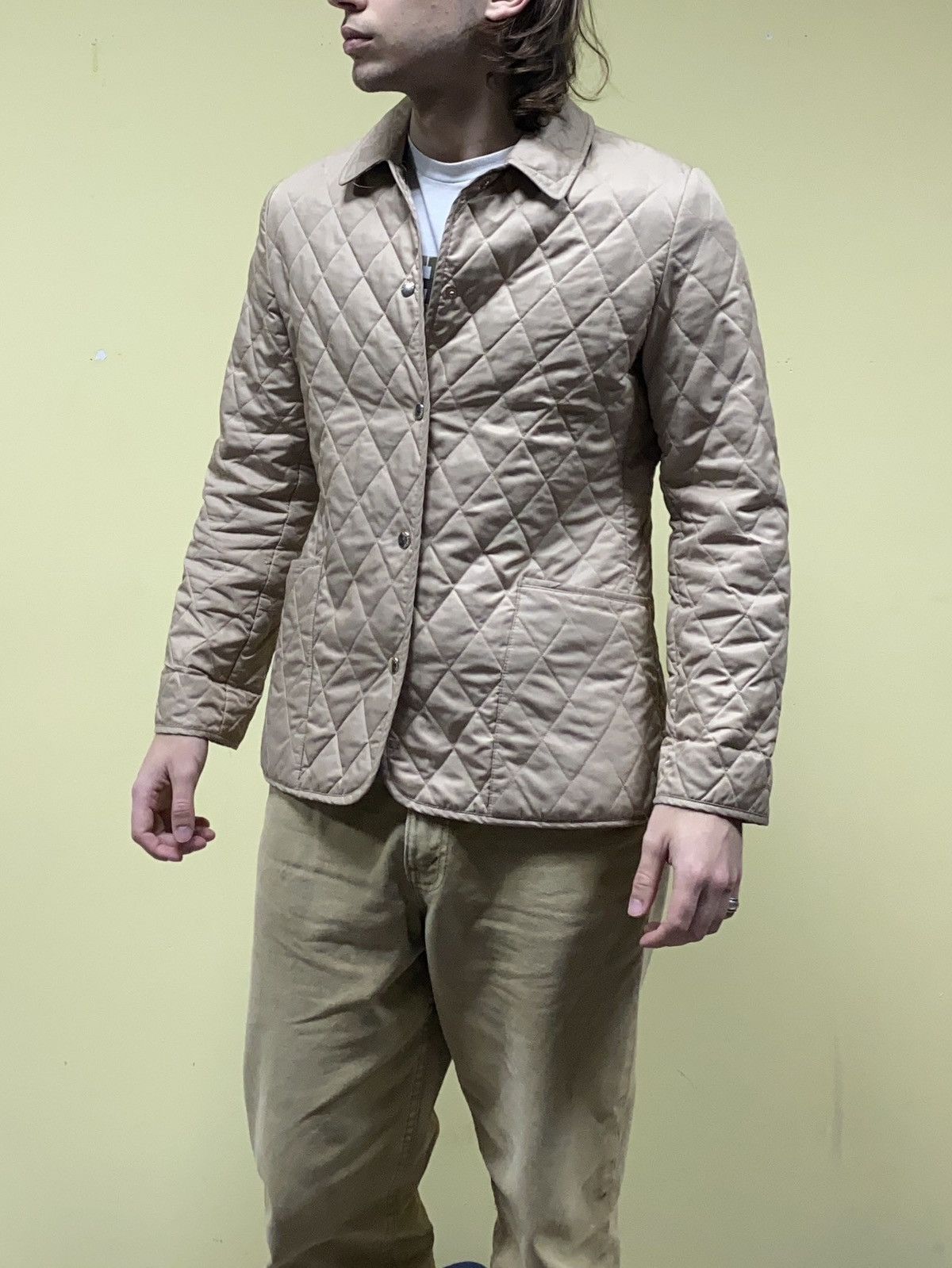 Burberry Burberry vintage quilted blue check navy jacket buttons Size US S / EU 44-46 / 1 - 2 Thumbnail
