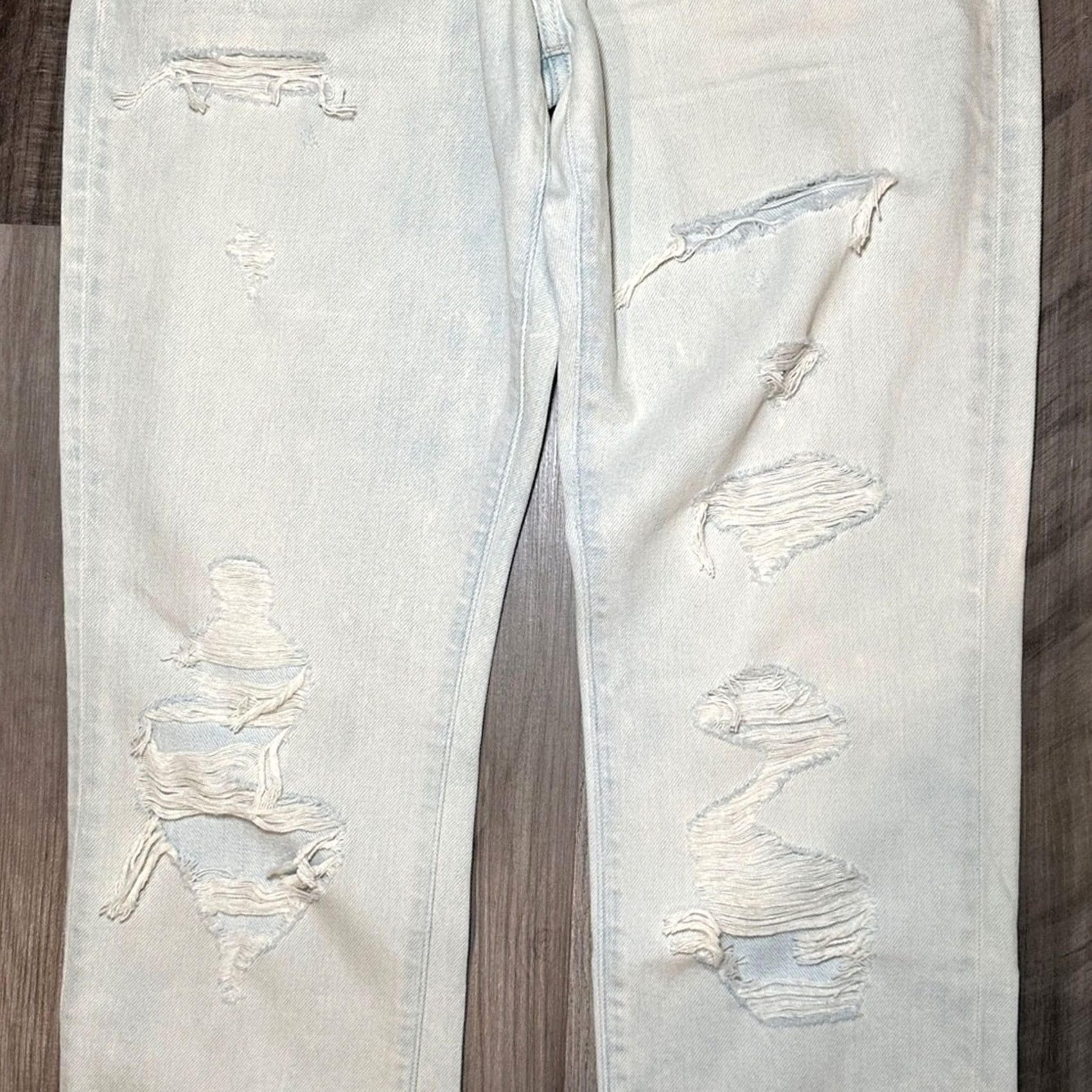 Vintage Joe's Jeans The Asher Slim Fit Thrashed Acid Washed Jeans - 30x36 Mens Blue 30 Regular Straight NWT Size US 30 / EU 46 - 6 Thumbnail