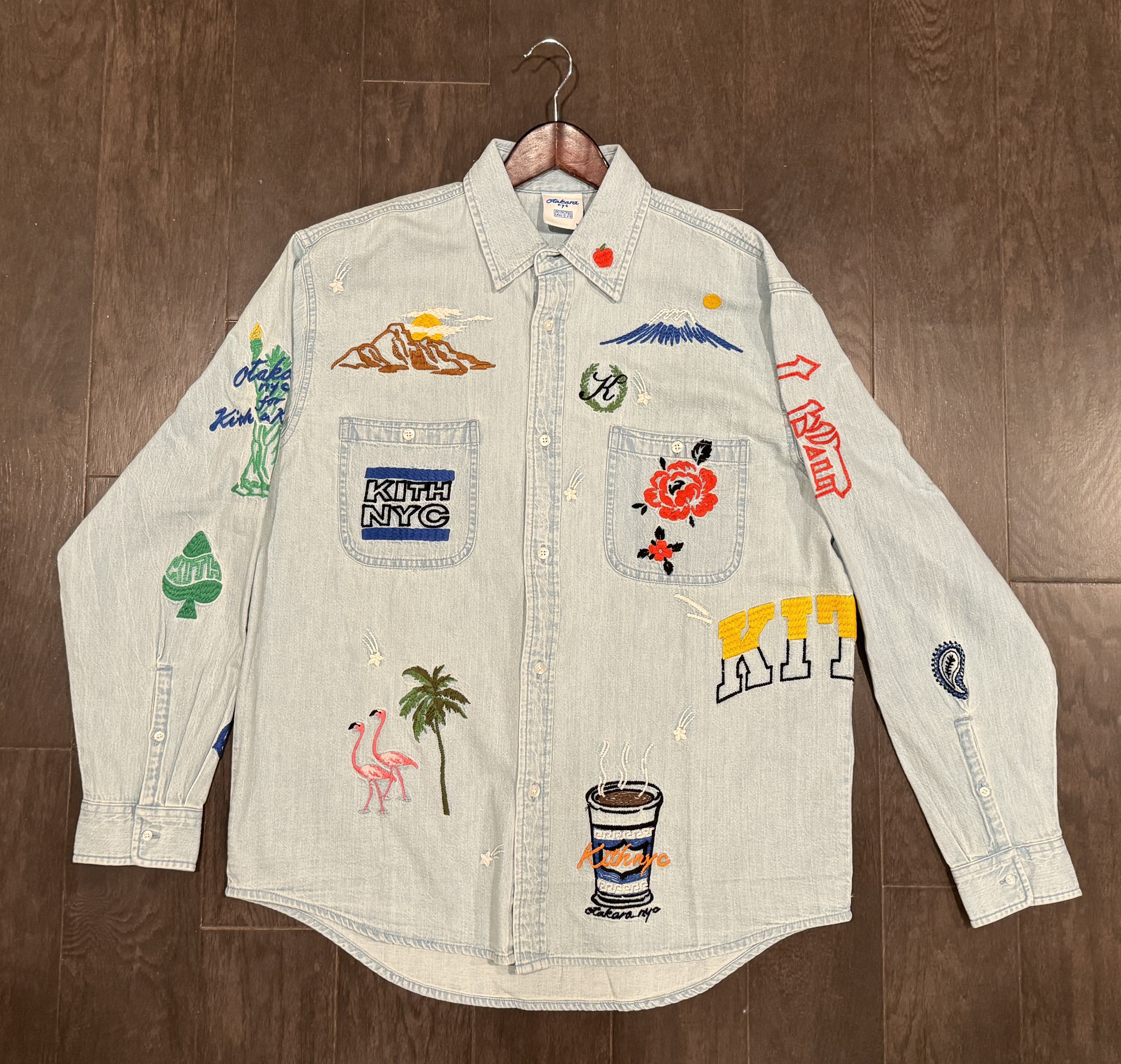 Kith Kith x Otakara NYC Denim Apollo Shirt - Medium - Brand New 