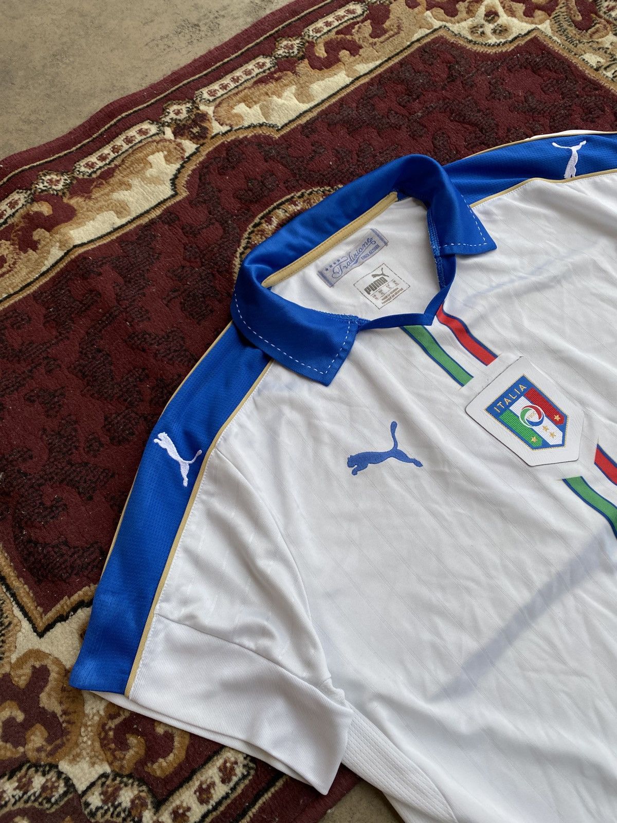 Puma × Vintage Italia Puma Italy 2016/17 football shirt jersey XL soccer Size US XL / EU 56 / 4 - 4 Thumbnail
