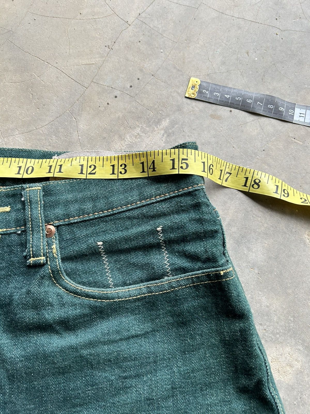 Kapital × Kapital Kountry Flare Kapital Selvedge Buckle Back Kiro Hirata Denim 🎌☠️ Size US 31 - 17 Thumbnail