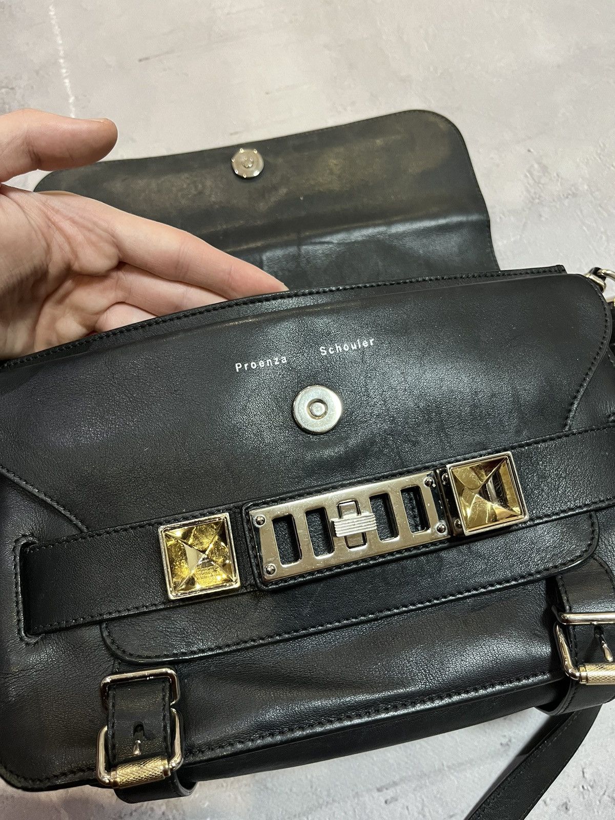 Designer × Genuine Leather × Proenza Schouler Proenza Schouler PS11 Crossbody Leather Bag Size ONE SIZE - 14 Thumbnail