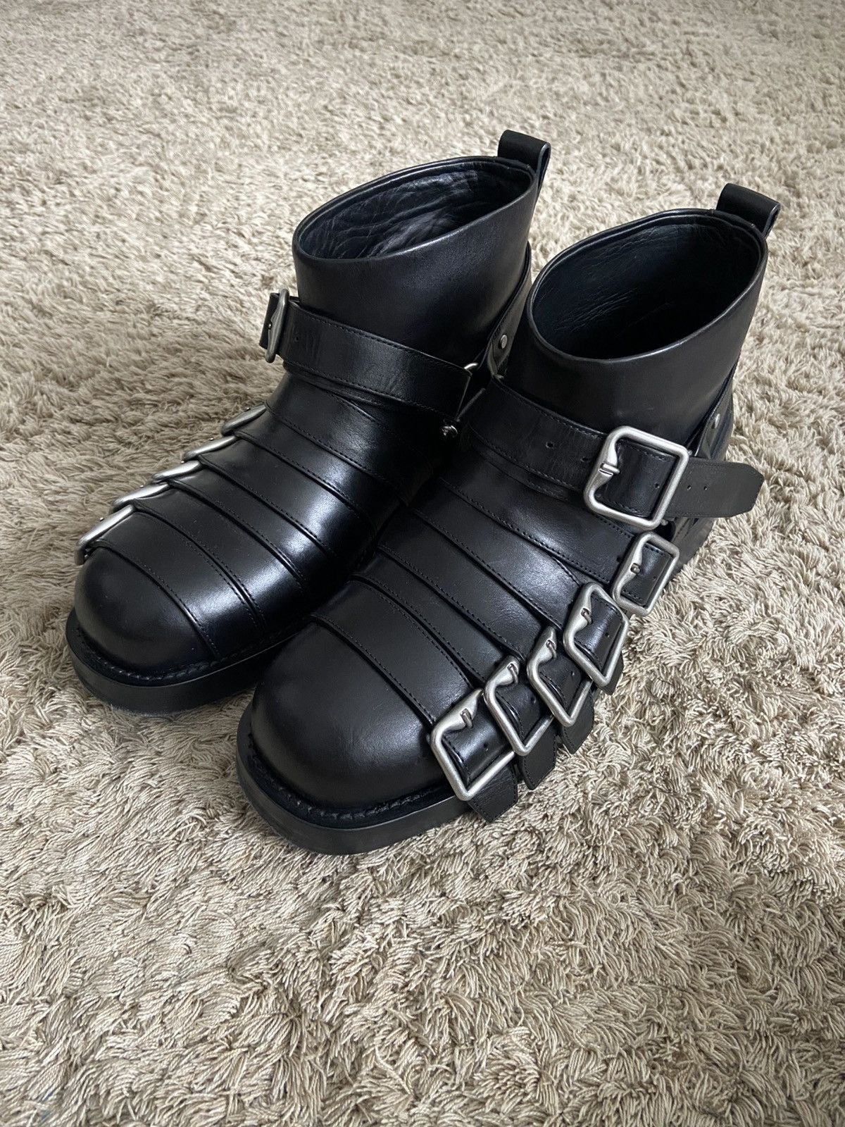 Burberry burberry biker strapped boots Size US 10 / EU 43 - 2 Thumbnail