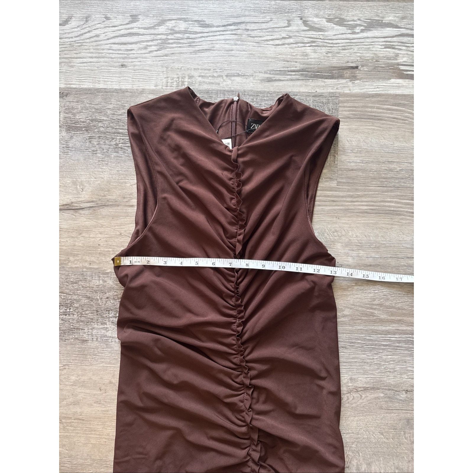 Zara ZARA CENTRAL RUFFLED MIDI DRESS- BRAND NEW SIZE M Size M / US 6-8 / IT 42-44 - 5 Thumbnail