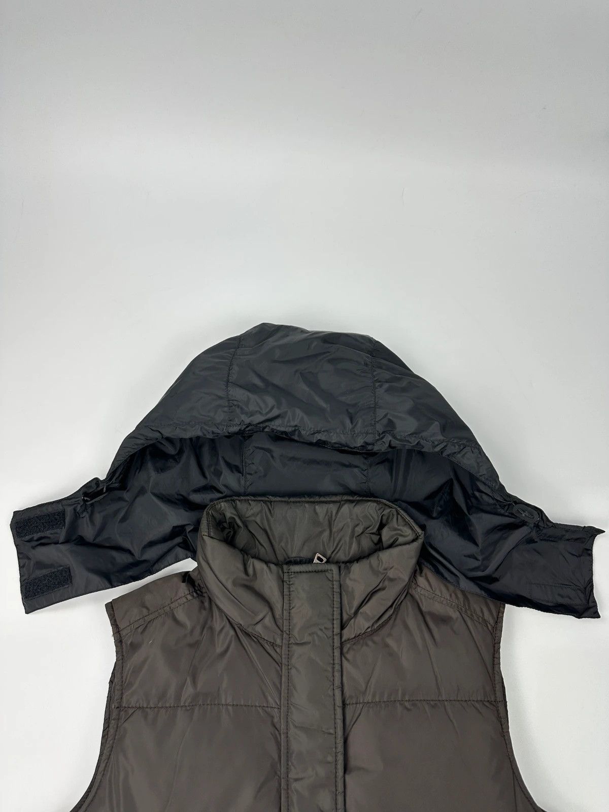Prada Prada Sport FW01-05 Brown Puffer Vest Down Hooded Jacket Size L / US 10 / IT 46 - 4 Thumbnail