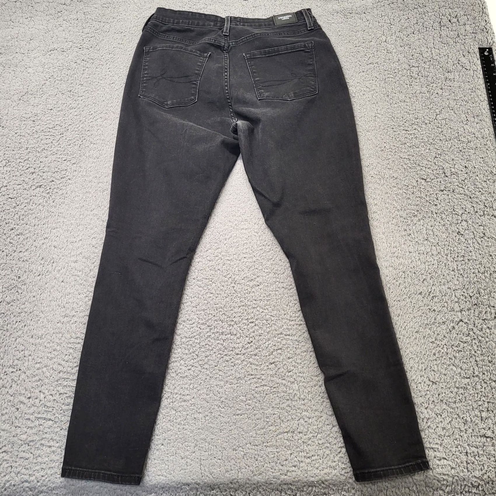 Denizen Denizen Jeans Womens Size 10 Black Dark Wash High Rise Skinny Jeans 29x28 Casual Size 32" / US 10 / IT 46 - 3 Thumbnail