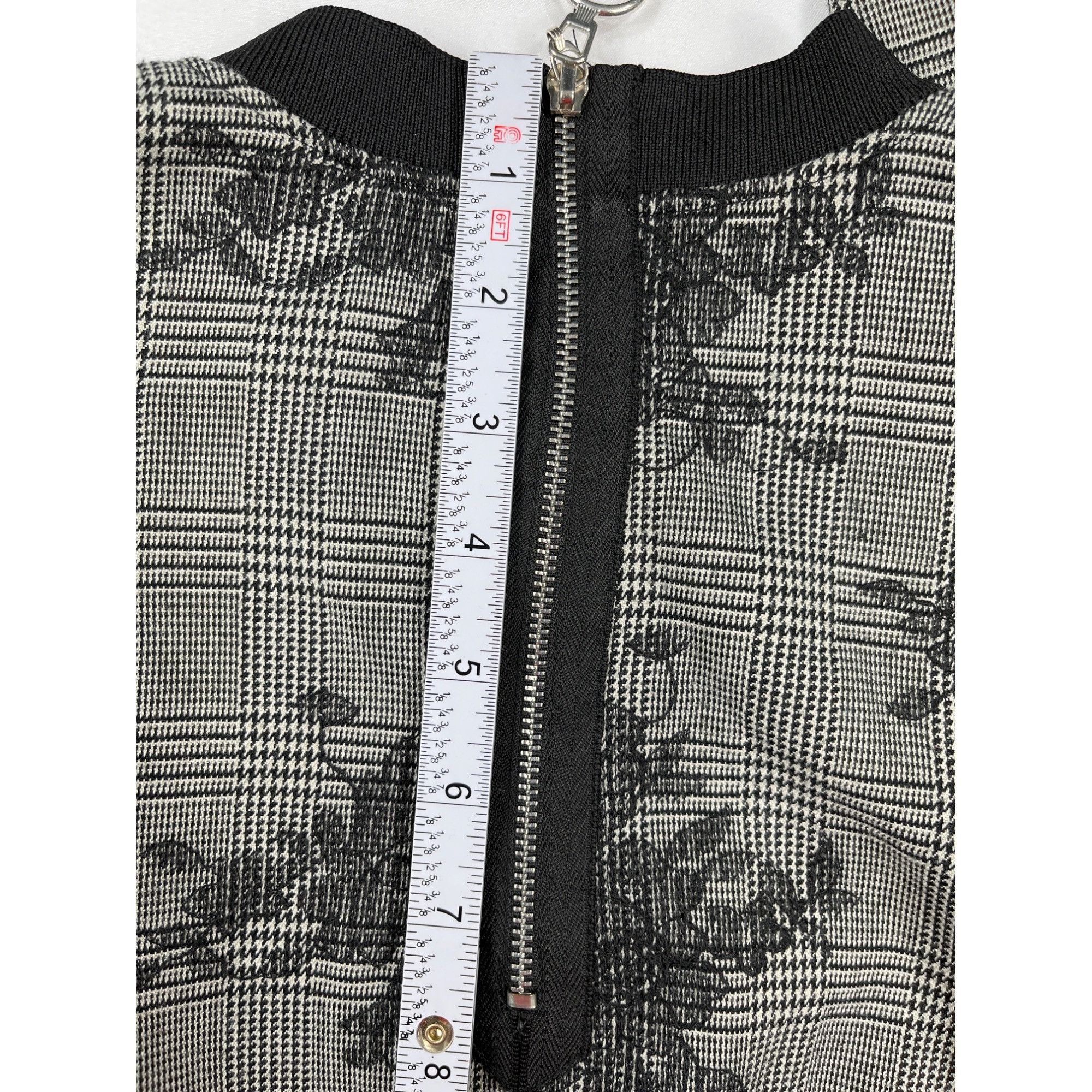 Zara Zara SKU 7888 Vintage Inspired Black White Floral Plaid Long Size S / US 4 / IT 40 - 8 Thumbnail