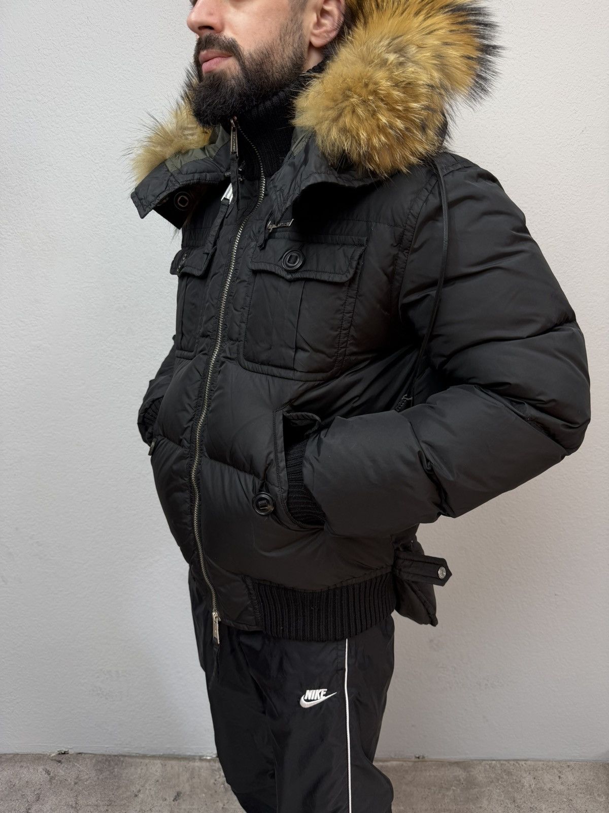 Dsquared2 Dsquared2 Down Puffer Jacket Real Fur Cropped Jacket Size US M / EU 48-50 / 2 - 3 Thumbnail