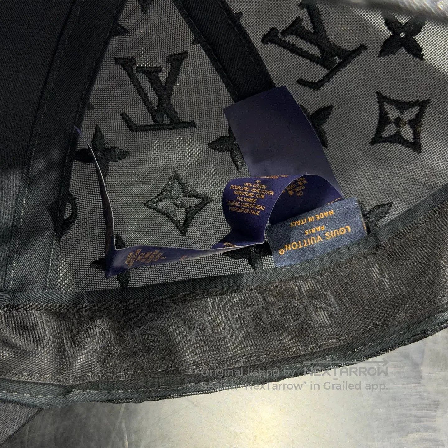 Louis Vuitton Louis Vuitton Monogram Black Adjustable Baseball Cap. Size ONE SIZE - 6 Thumbnail