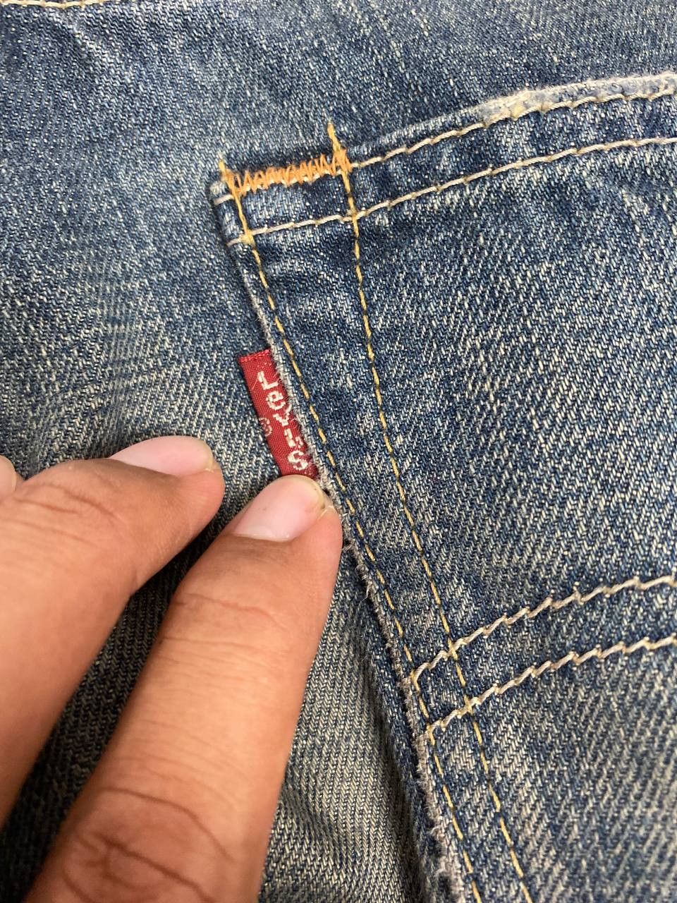 Levi's vintage levis 502 distressed denim nice design Size US 34 / EU 50 - 4 Thumbnail